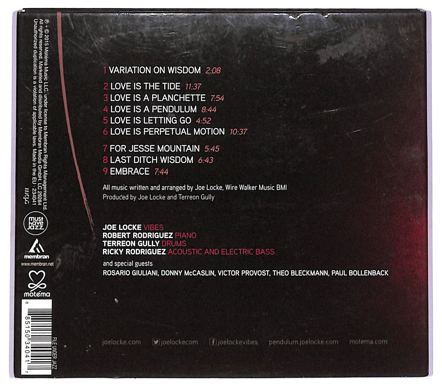 EBOND Joe Locke - Love is a Pendelum CD CD072747