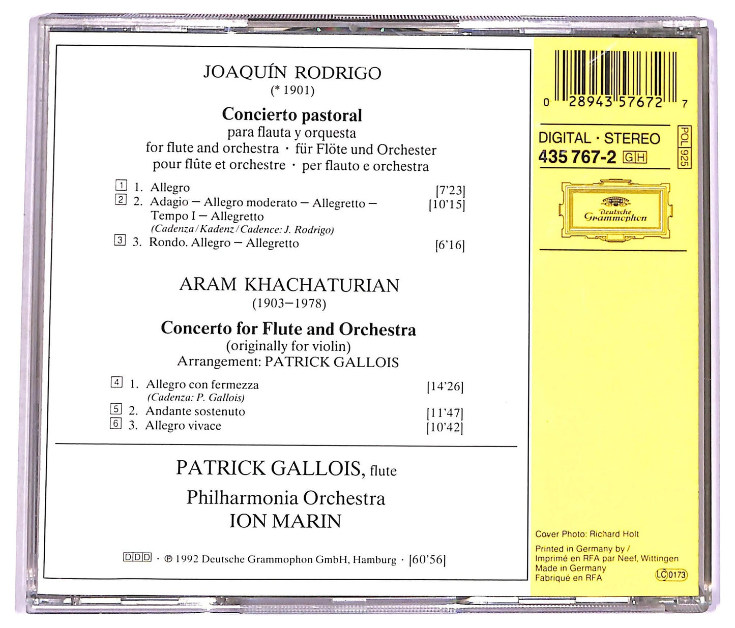 EBOND Patrick Gallois - Rodrigo Khachaturian: Flute Concertos CD CD072751