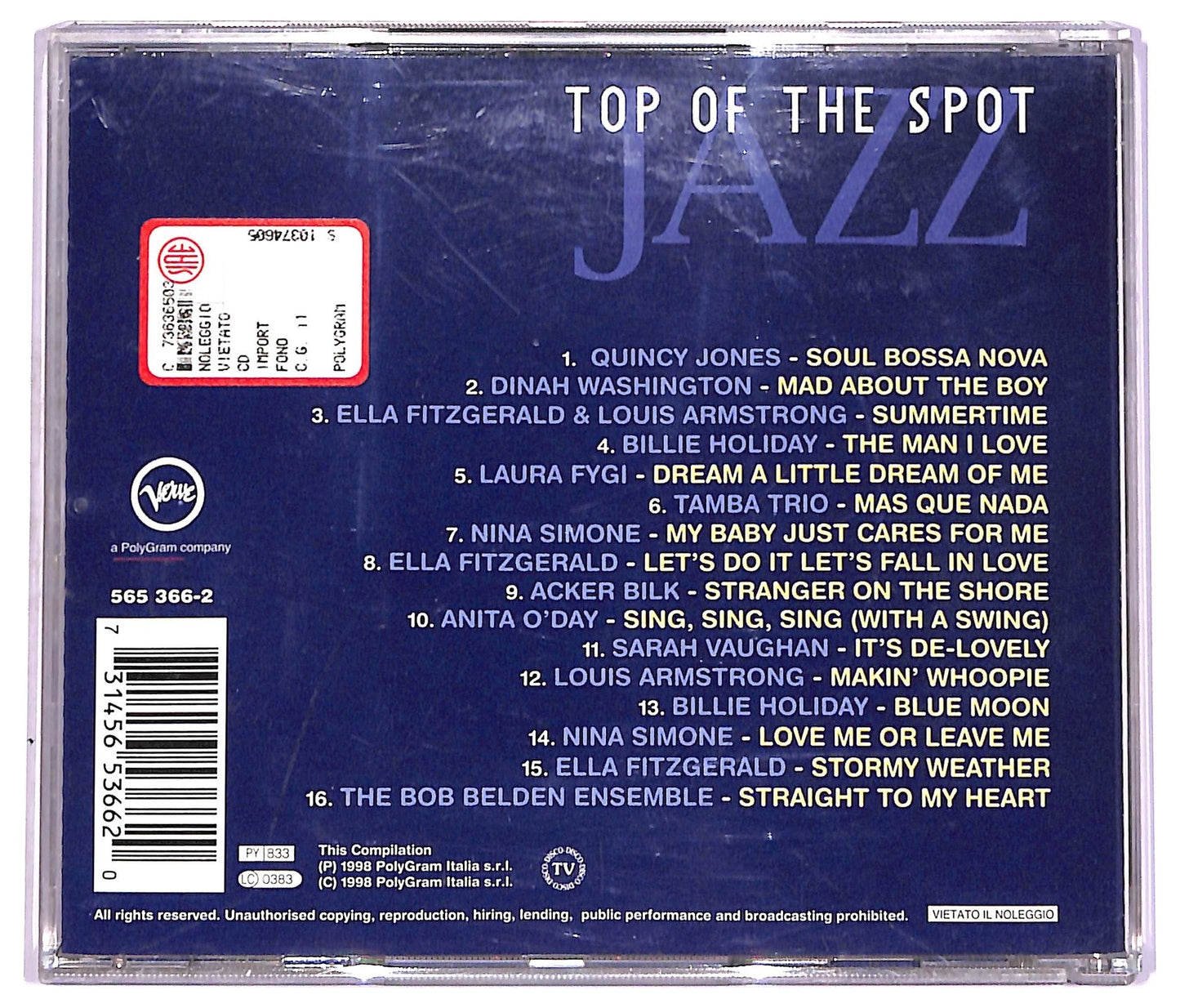 EBOND Various - Top Of The Spot Jazz CD CD072912