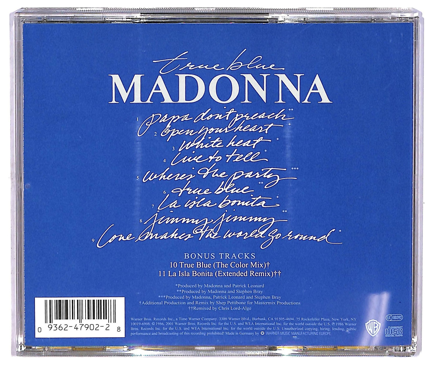 EBOND Madonna - True Blue CD CD073062