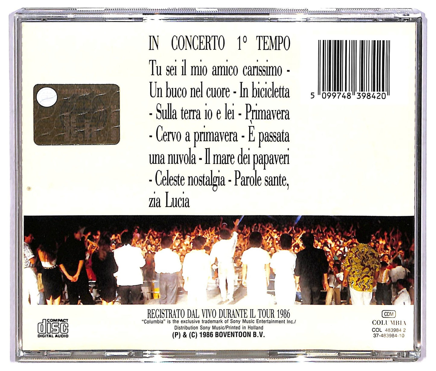 EBOND Riccardo Cocciante - In Concerto 1°Tempo Quando Si Vuole Bene CD CD073139