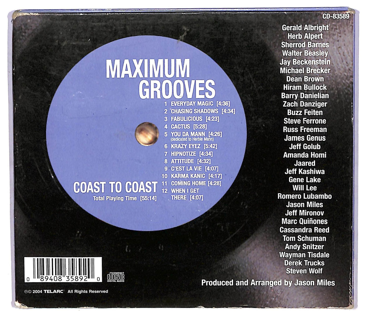 EBOND Maximum Grooves - Coast To Coast CD CD073226