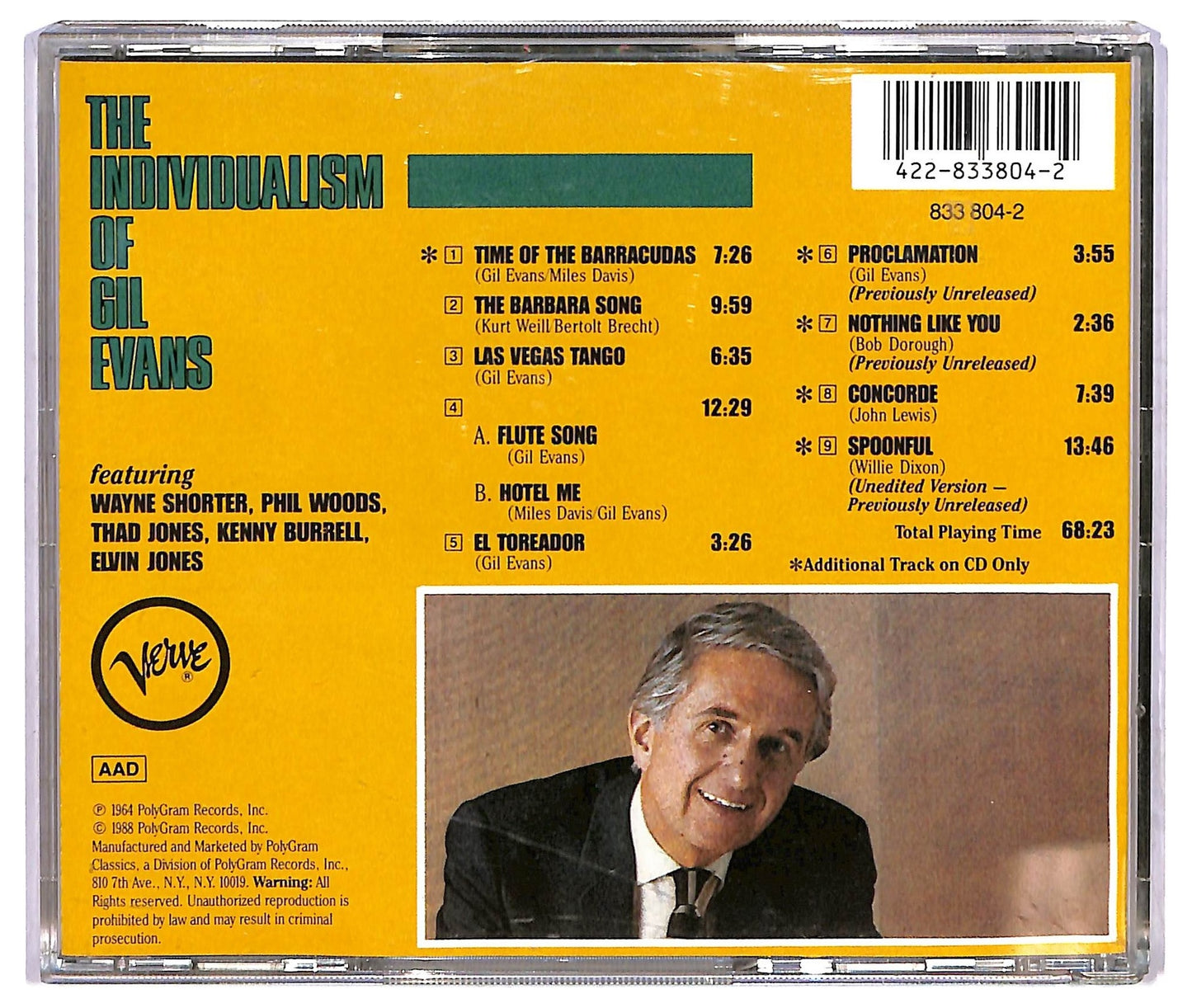EBOND Gil Evans - The Individualism Of Gil Evans CD CD073228