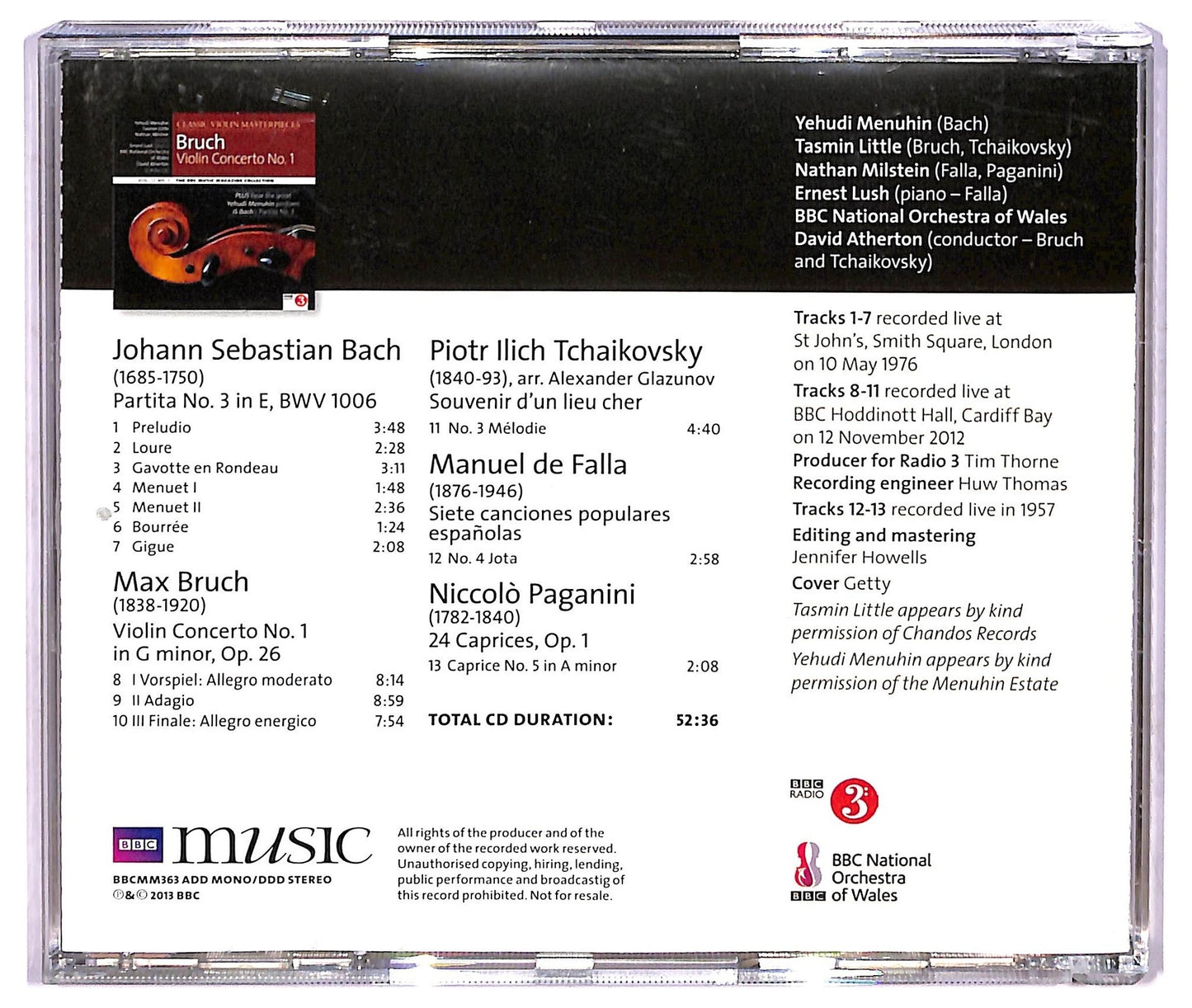 EBOND Bruch - Violin Concerto No. 1 CD CD073315