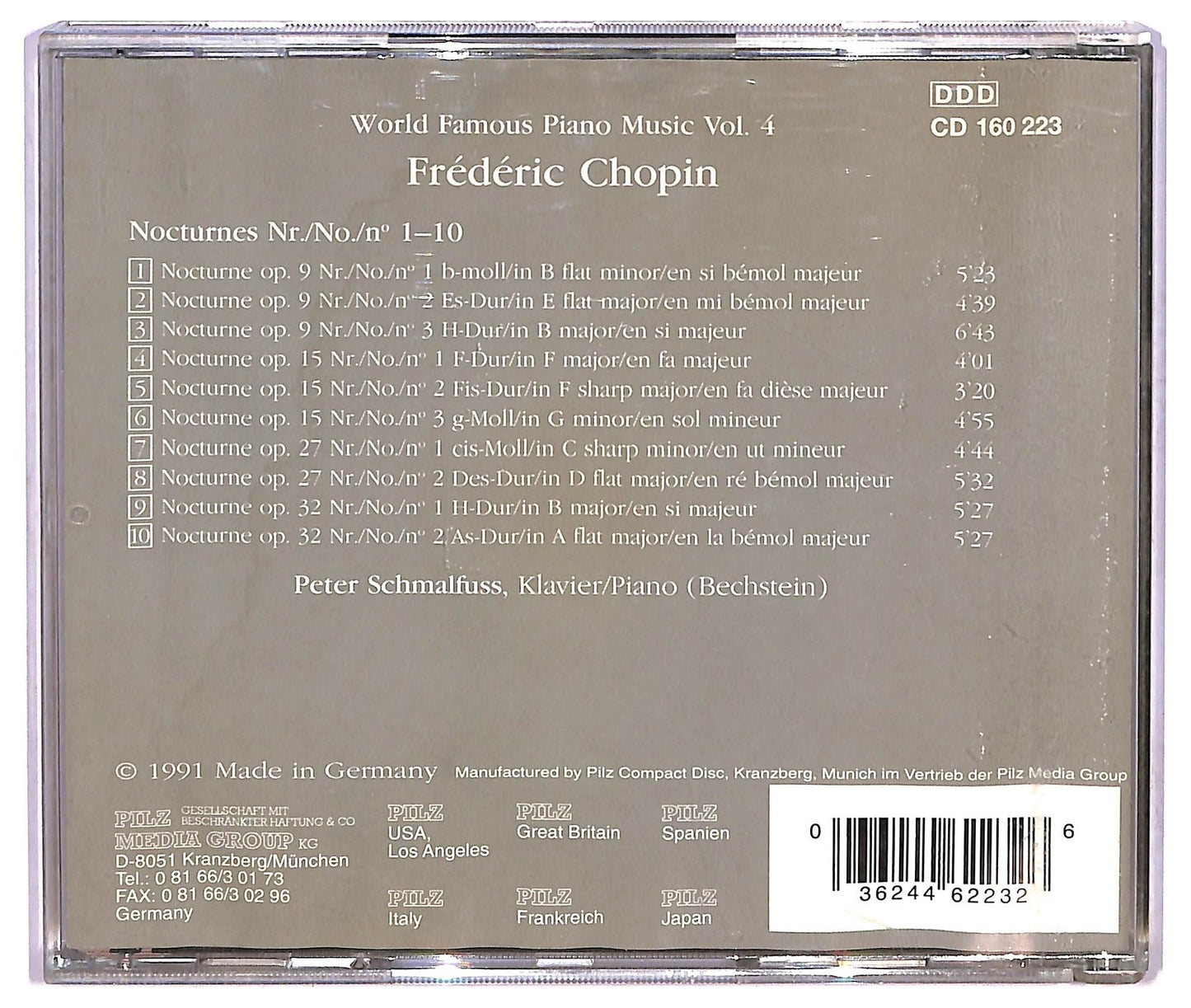 EBOND Chopin , Peter Schmalfuss - Nocturnes No. 1-10 CD CD073322