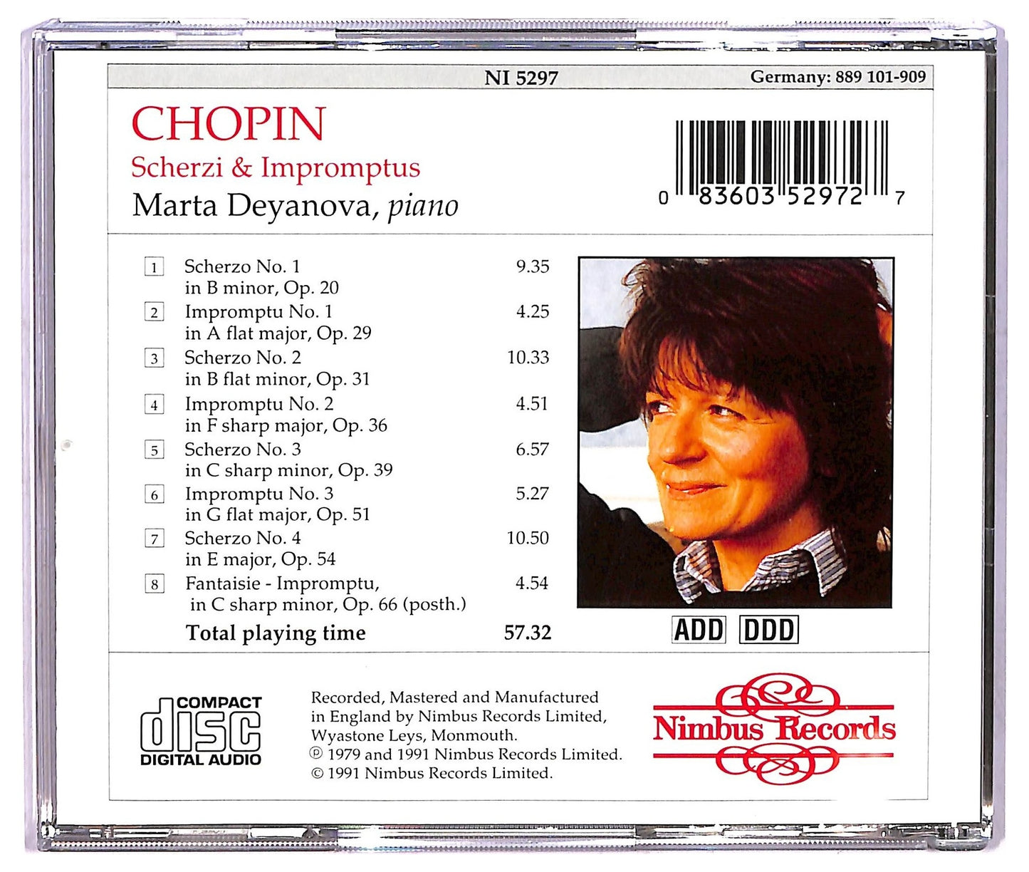 EBOND Chopin , Marta Deyanova - Scherzi & Impromptus CD CD073324