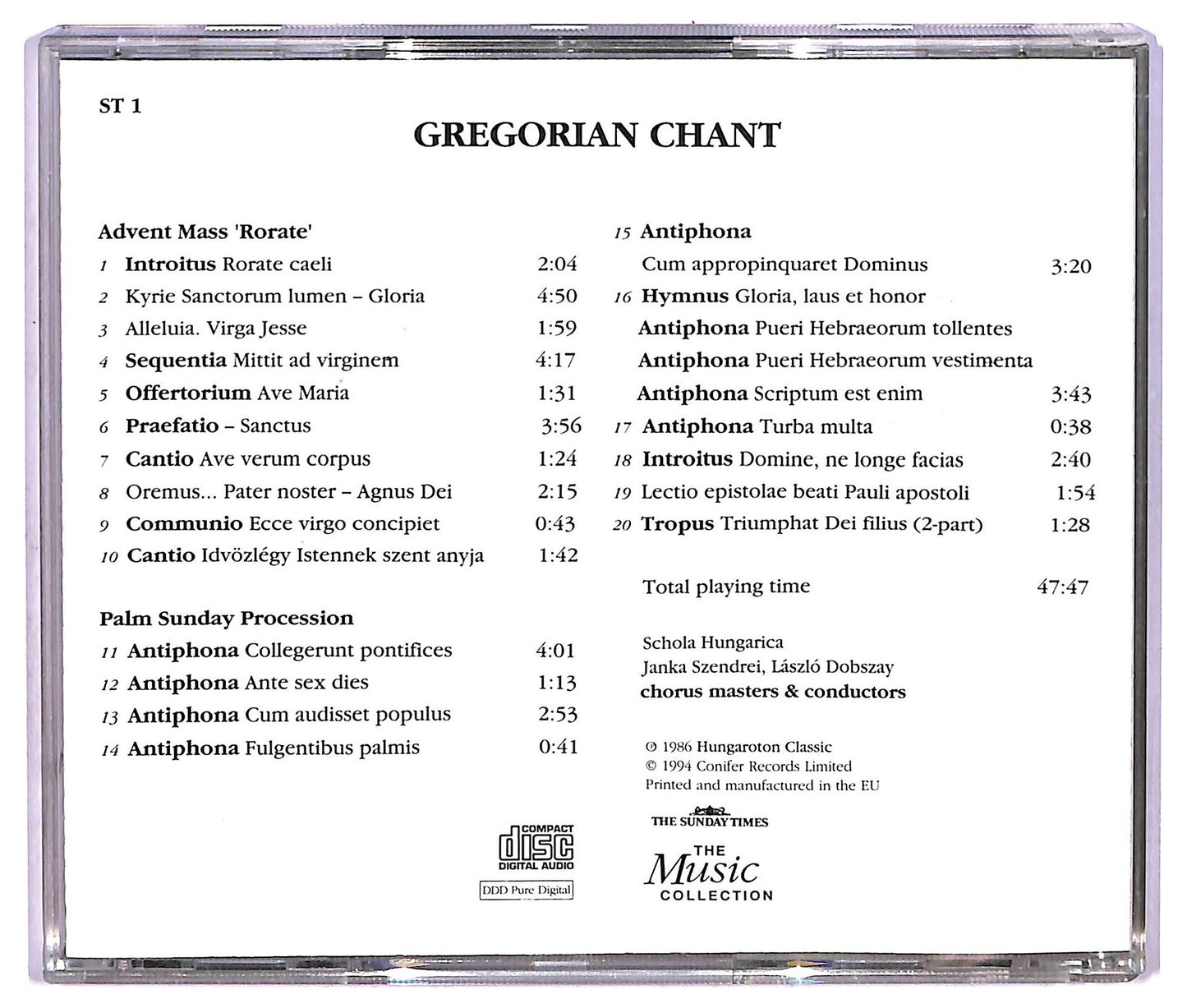 EBOND Various - Gregorian Chant CD CD073344