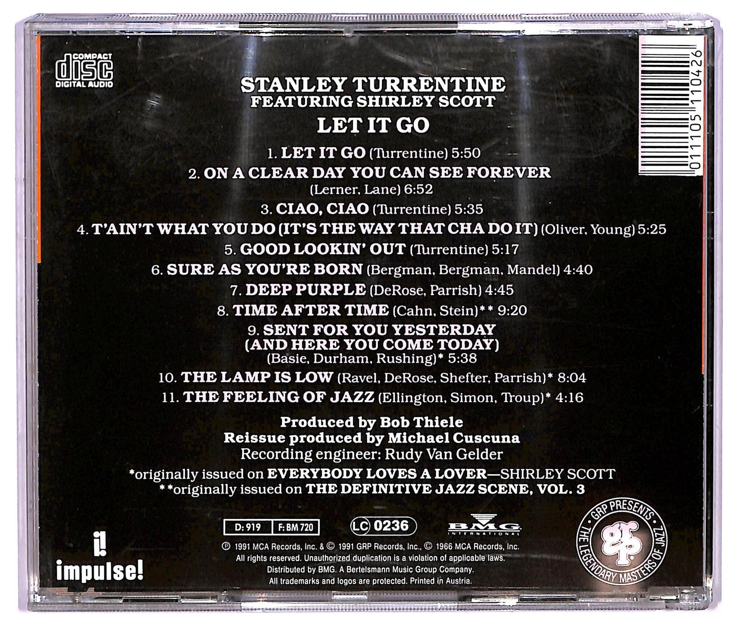 EBOND Stanley Turrentine - Let It Go CD CD073430