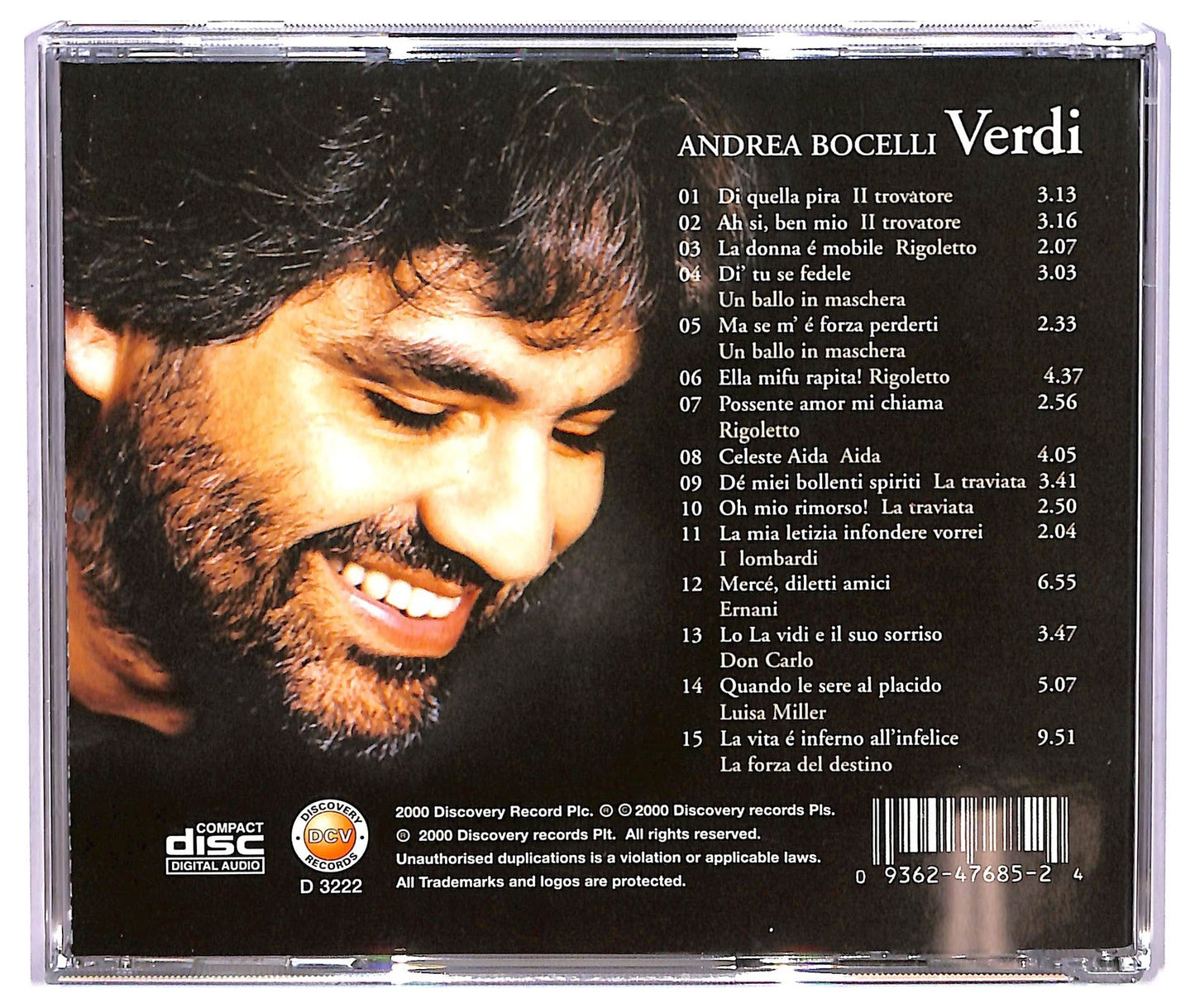 EBOND Andrea Bocelli - Verdi CD CD073439