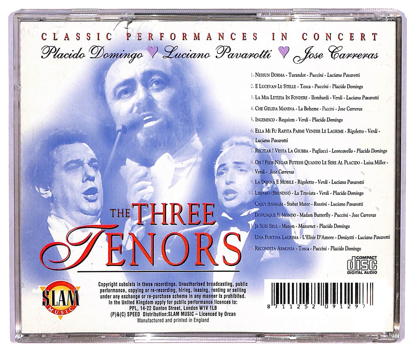 EBOND The Three Tenors - Highlights from the great Operas CD CD073506