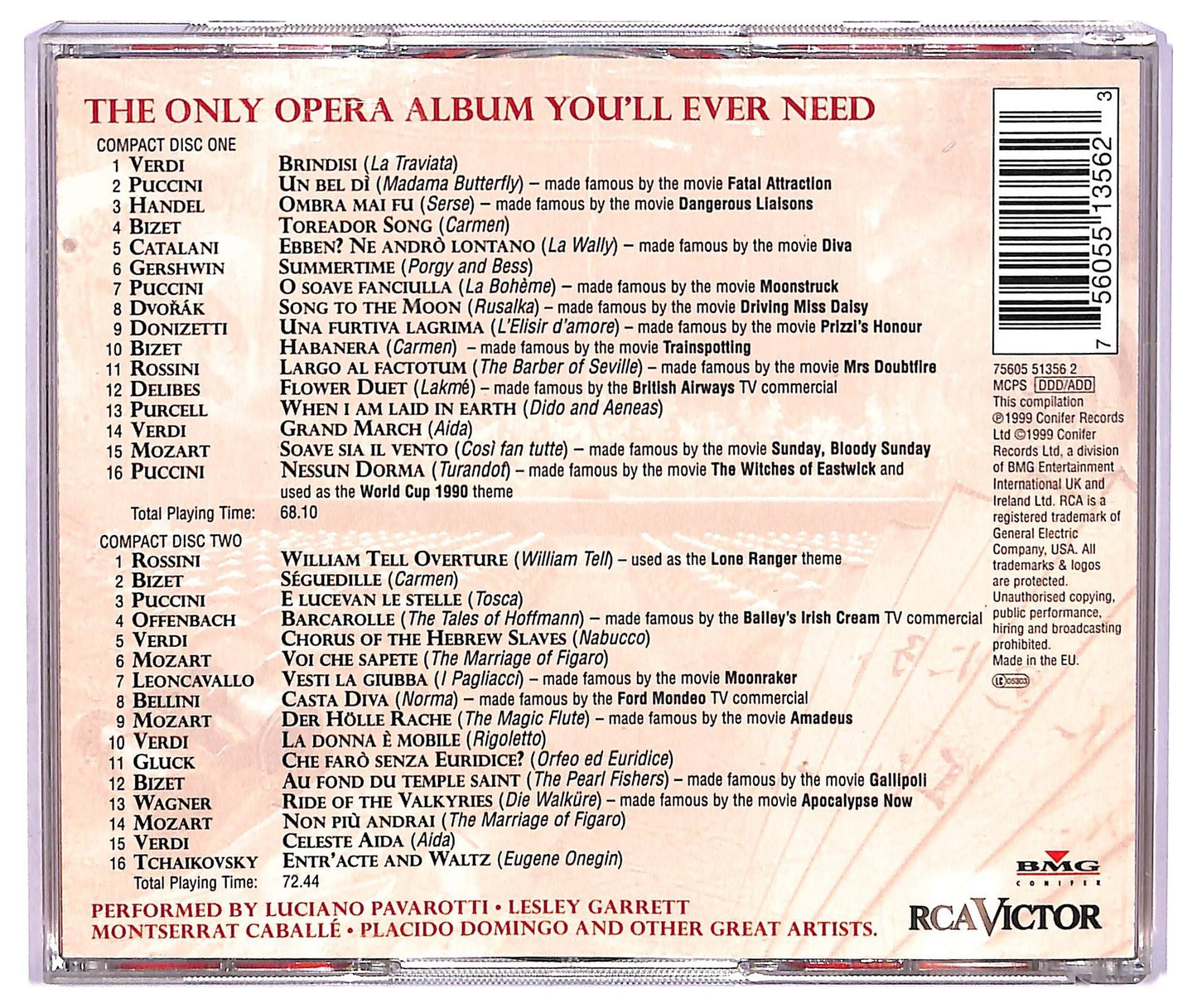 EBOND Various - The Only Opera Album You'll Ever Need CD CD073508