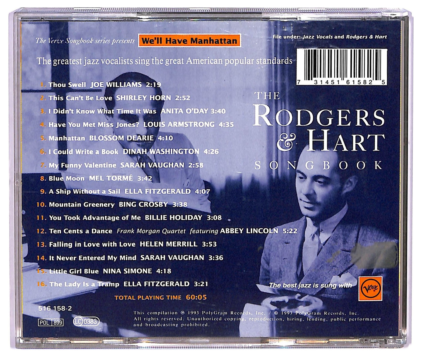EBOND Various - We'll Have Manhattan (The Rodgers & Hart Songbook) CD CD073558