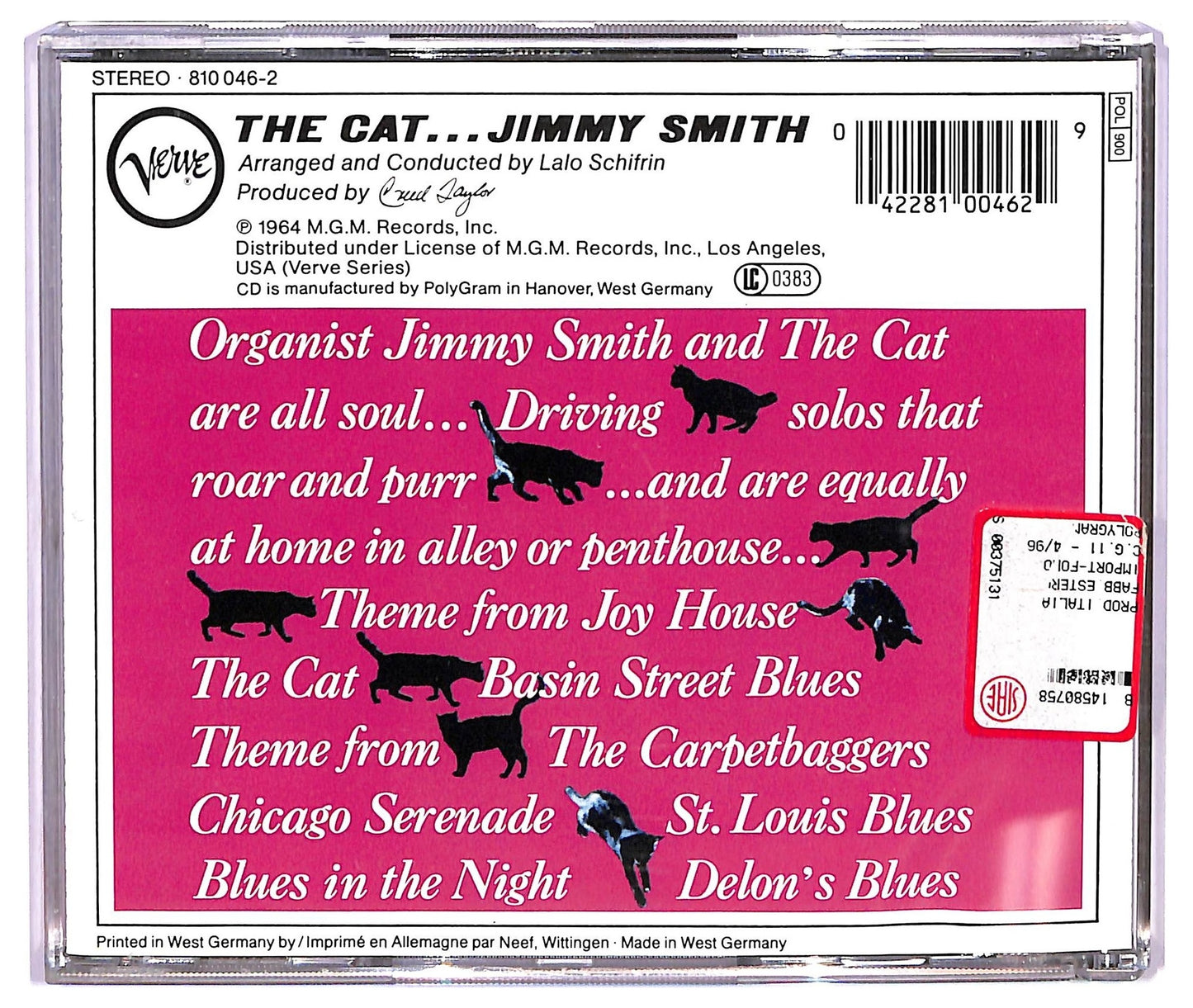 EBOND Jimmy Smith - The Cat CD CD073624