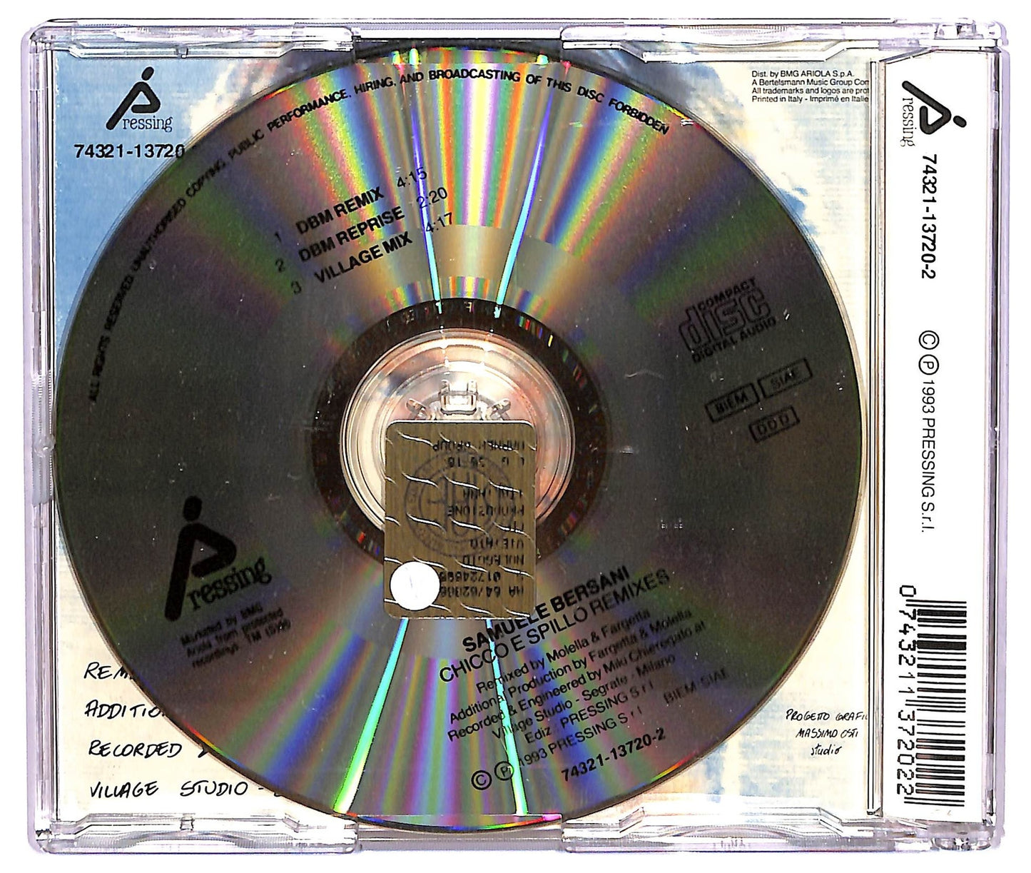 EBOND Samuele Bersani - Chicco E Spillo Remixes CD CD073647