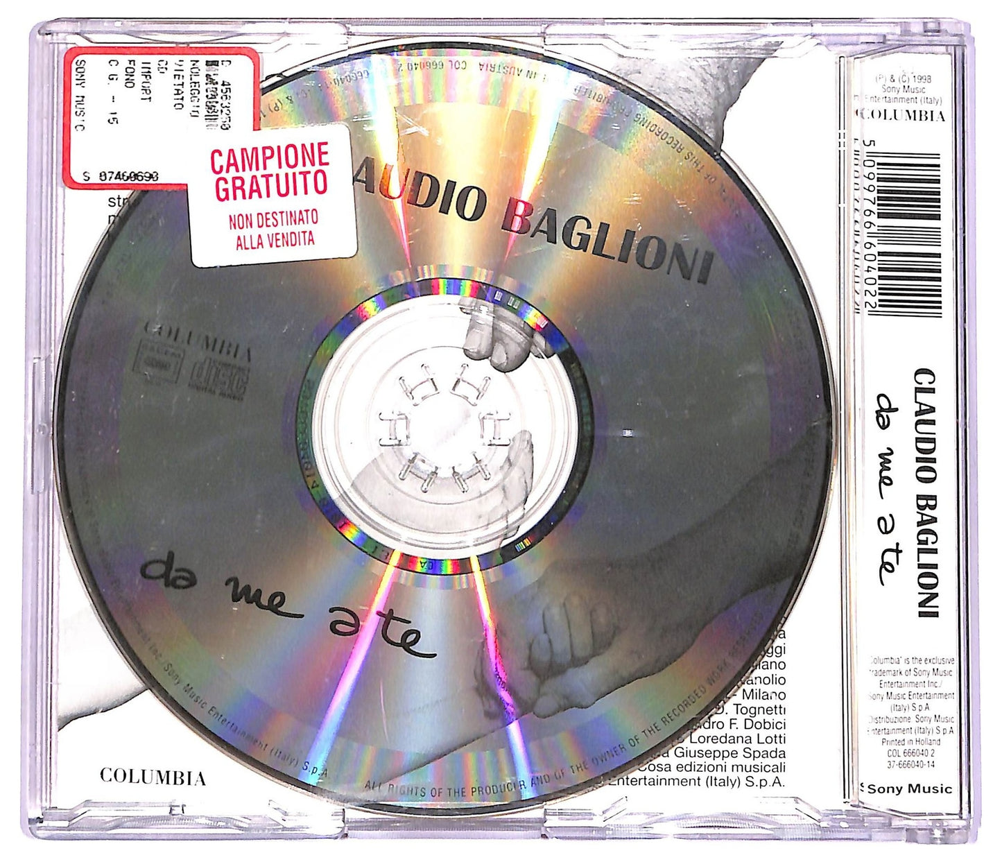 EBOND Claudio Baglioni - Da Me A Te CD CD073708