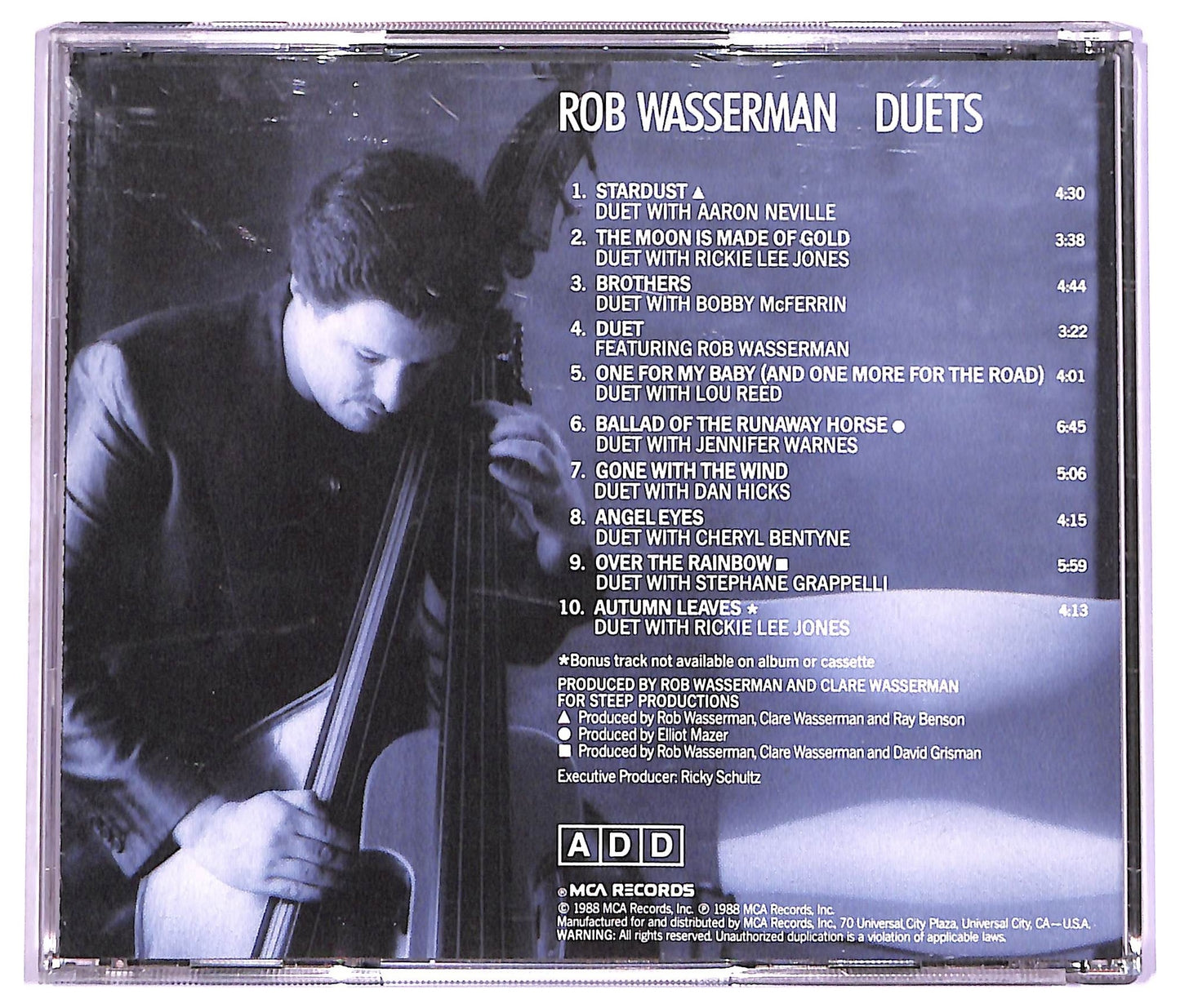 EBOND Rob Wasserman - Duets CD CD073811