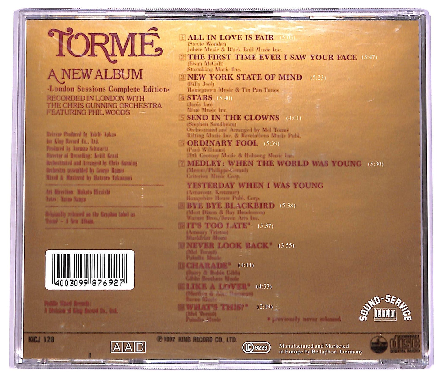 EBOND Torme - A New Album CD CD073821