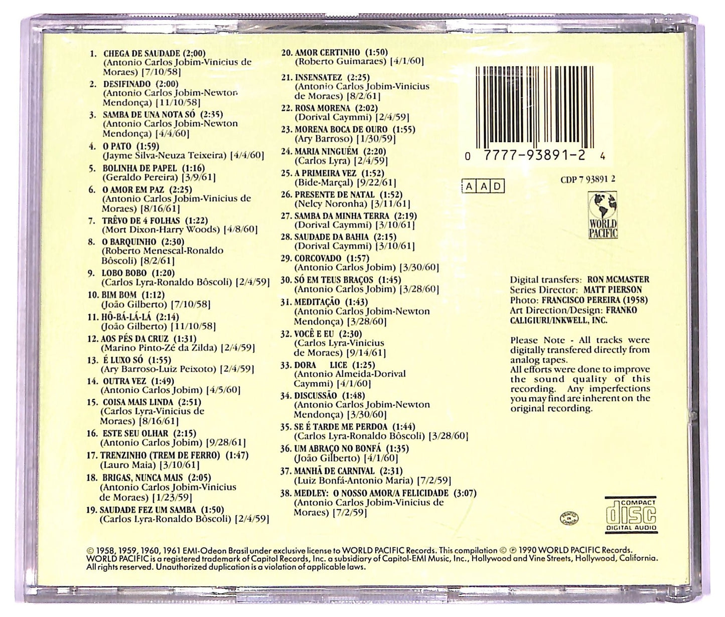 EBOND Joao Gilberto –The Legendary Joao Gilberto CD CD073839