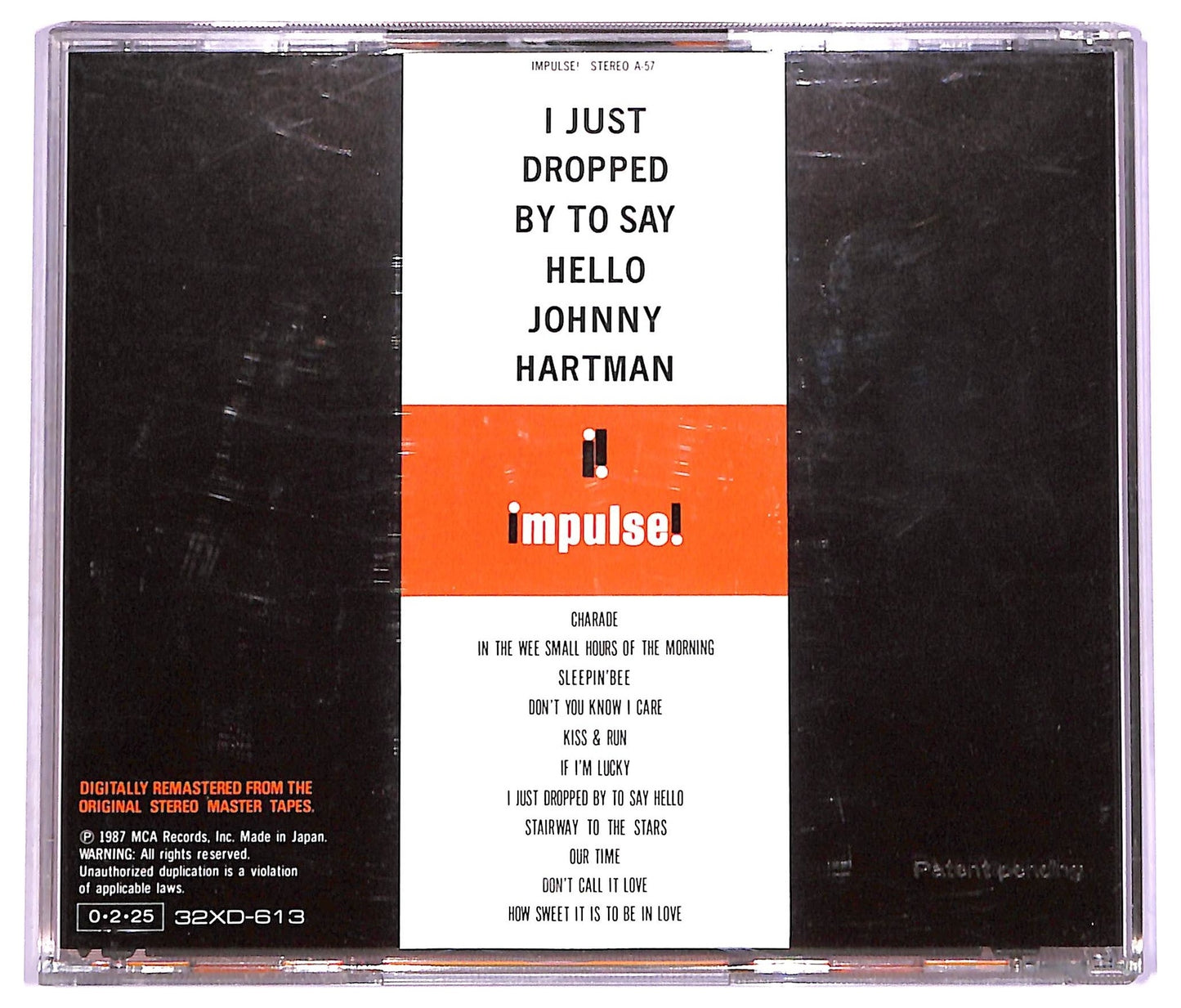 EBOND Johnny Hartman - I Just Dropped By To Say Hello CD CD073841