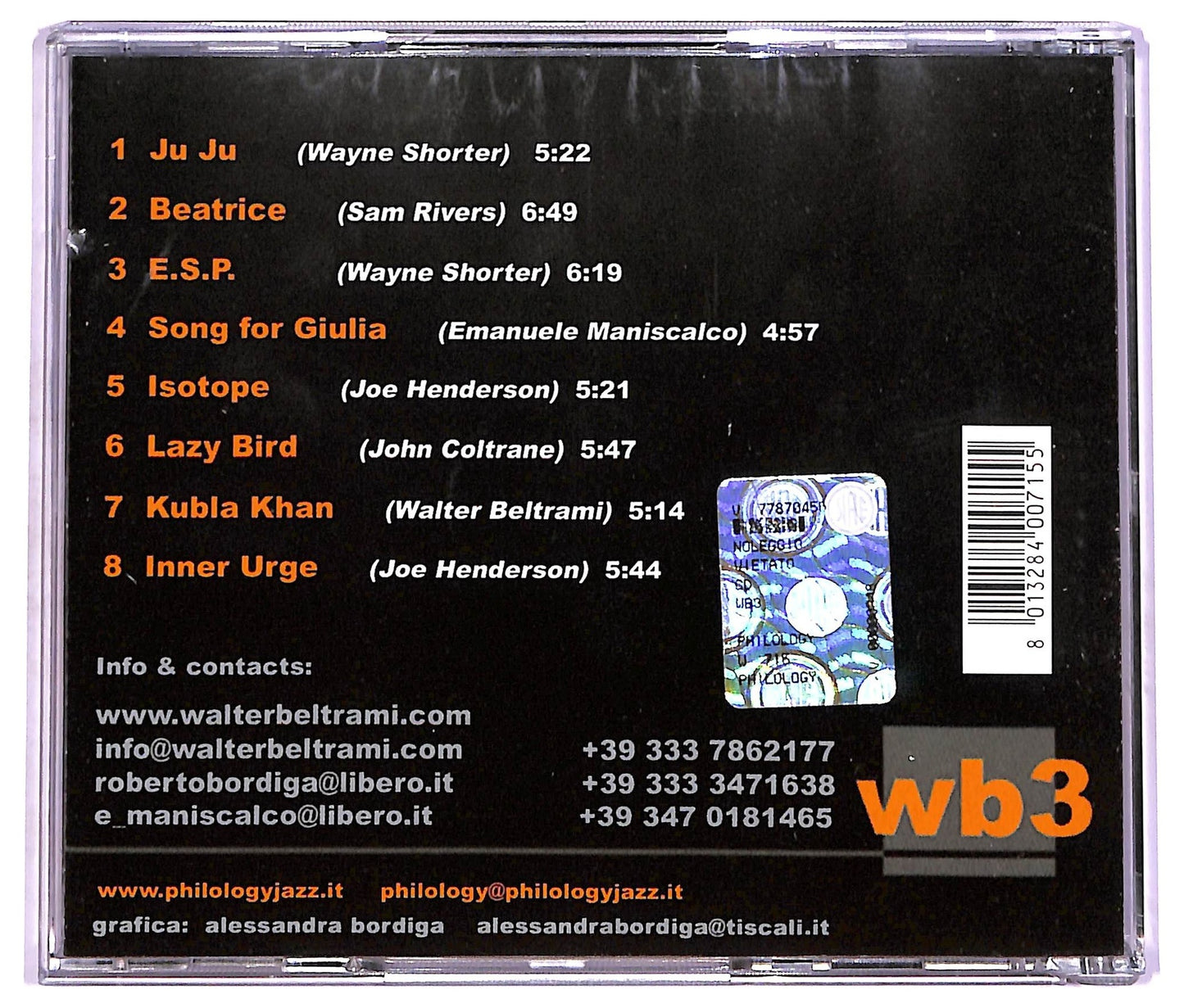 EBOND Walter Beltrami Trio - wb3 CD CD073861