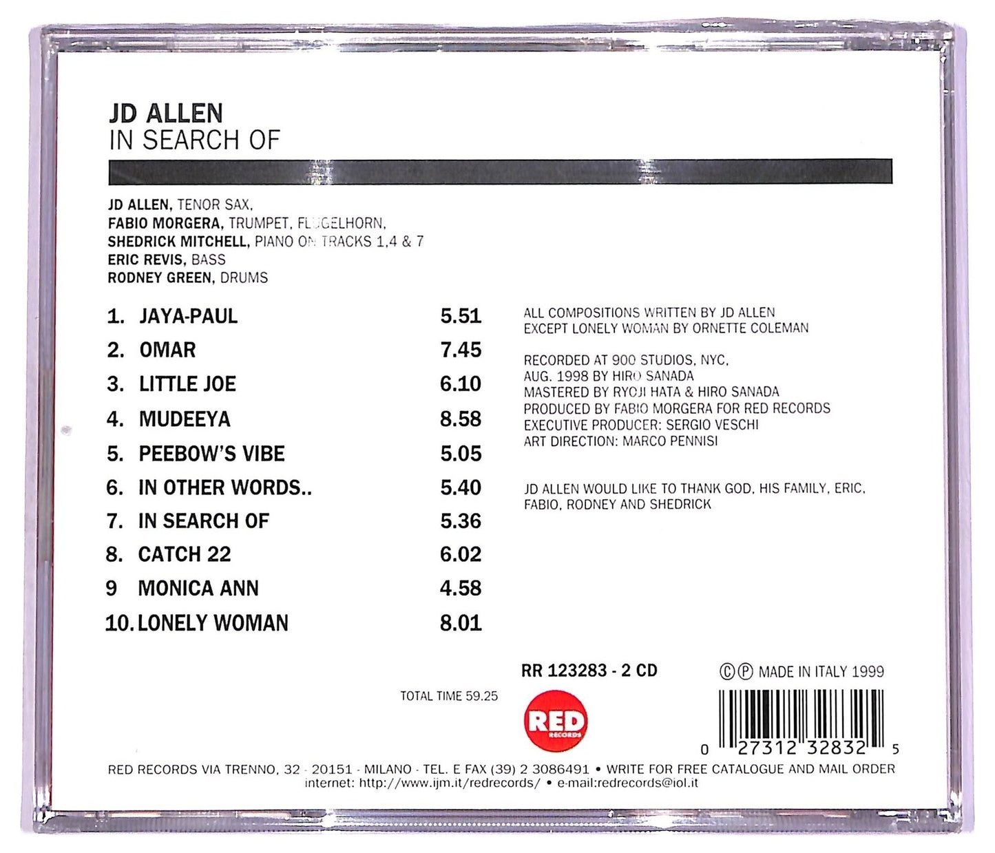 EBOND JD Allen - In Search Of CD CD073928