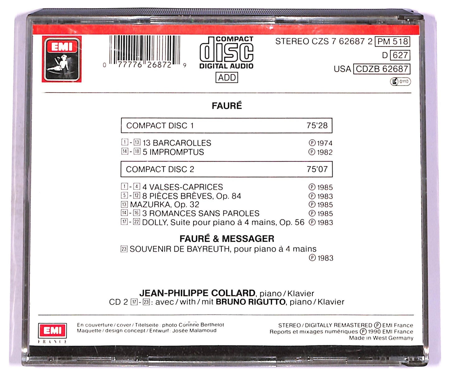 EBOND Faure , Collard - Faure CD CD073959