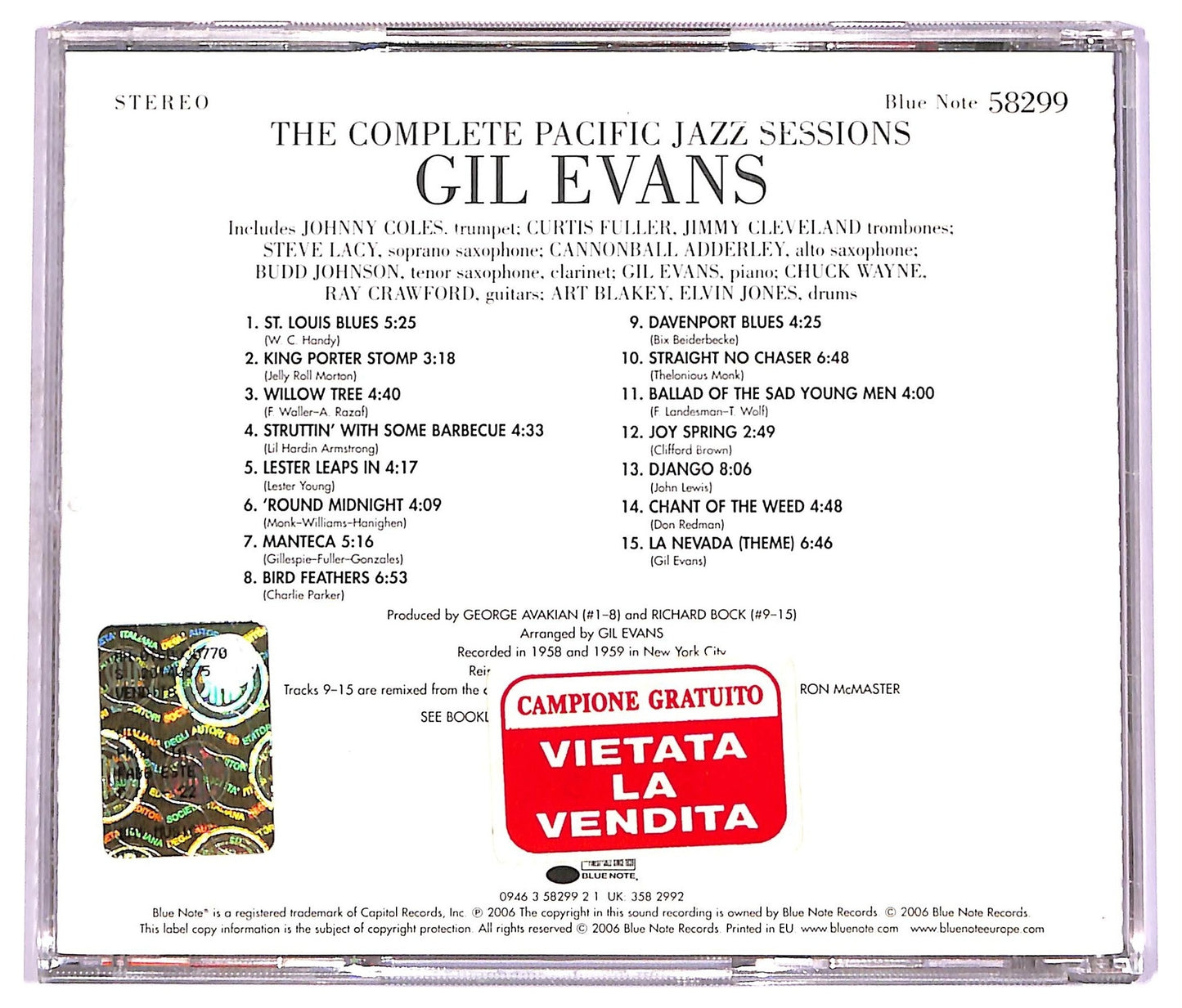 EBOND Gil Evans - The Complete Pacific Jazz Sessions CD CD074002