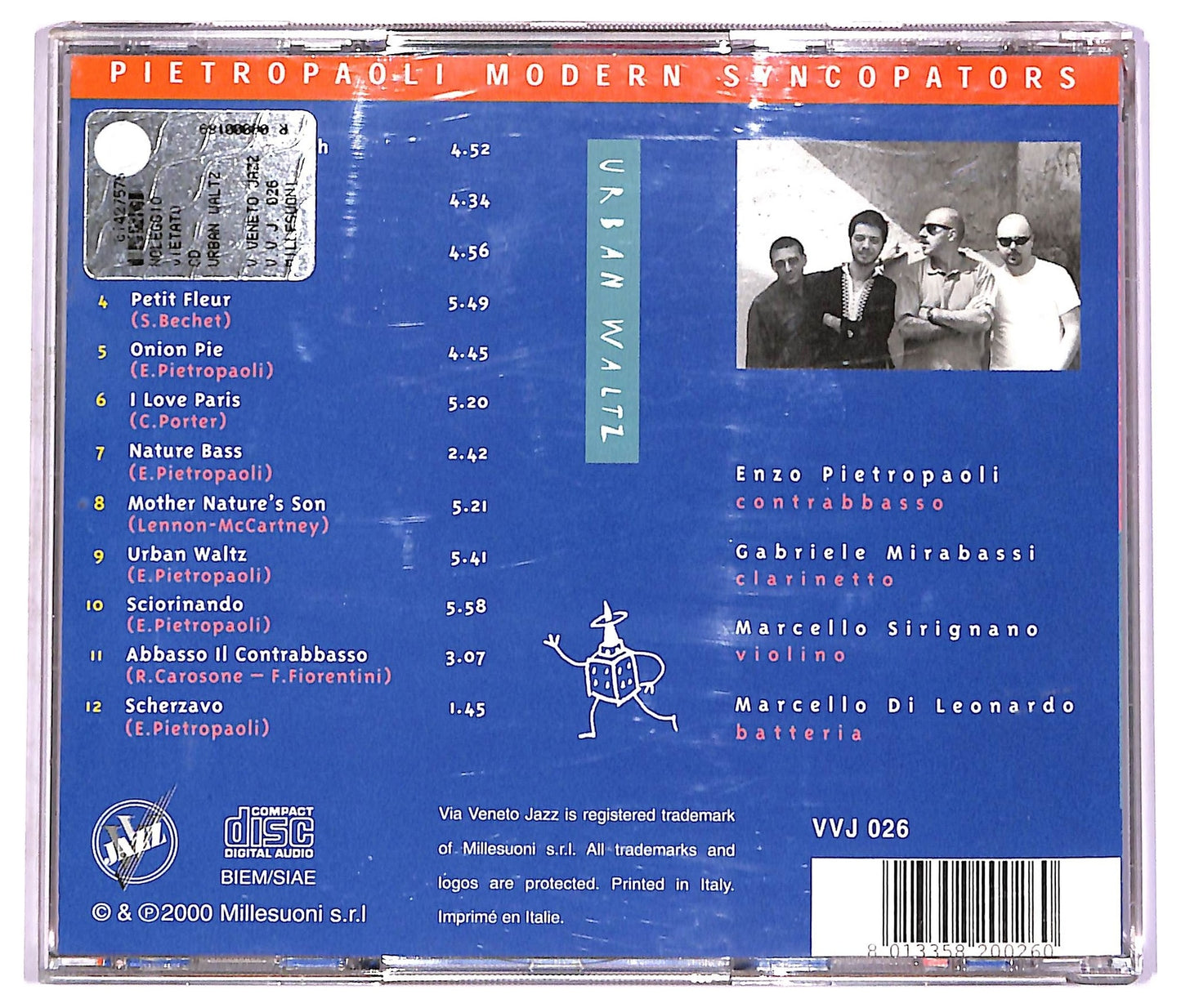 EBOND Pietropaoli Modern Syncopators - Urban Waltz CD CD074035