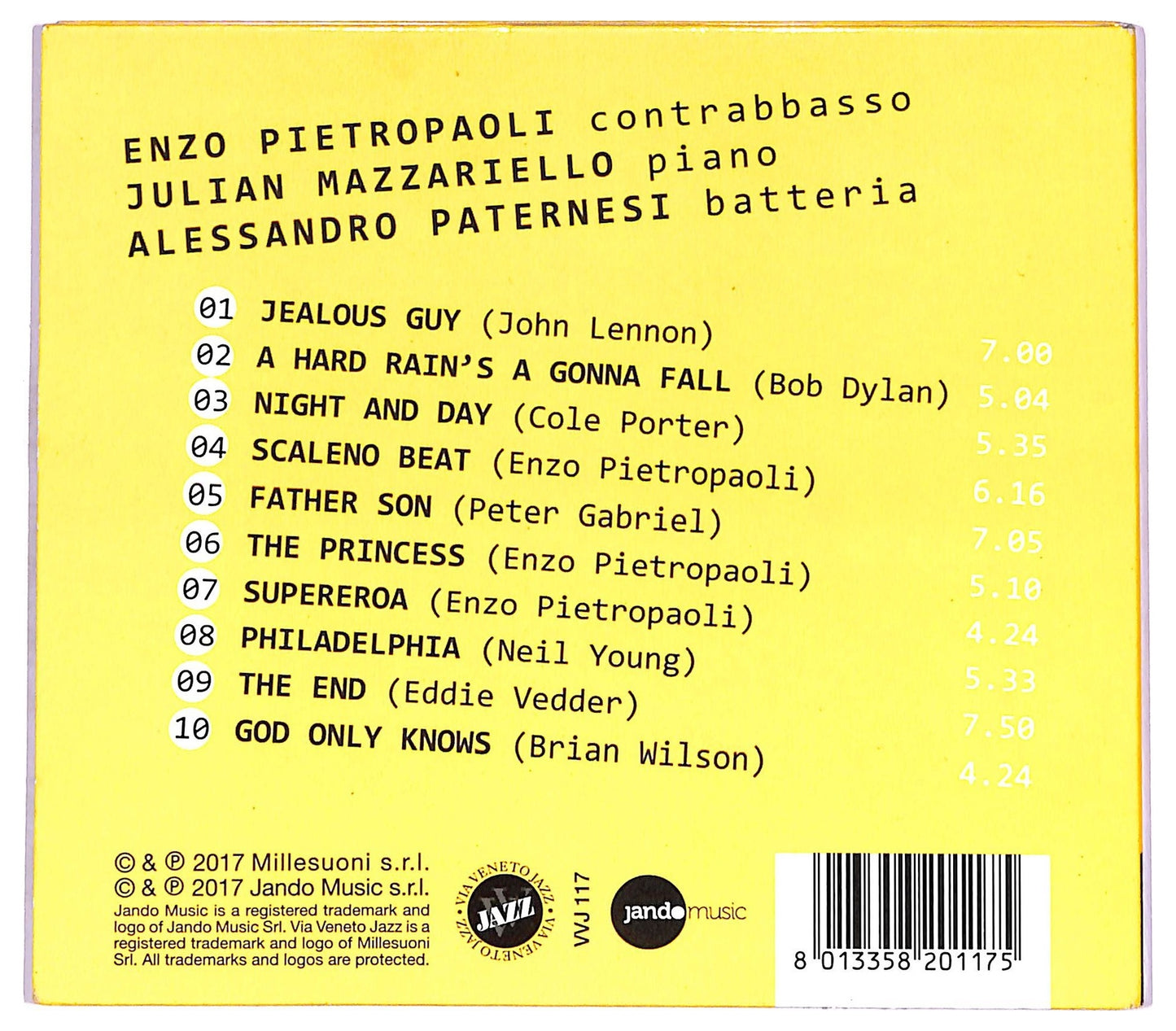 EBOND Pietropaoli , Mazzariello , Paternesi - The Princess CD CD074049