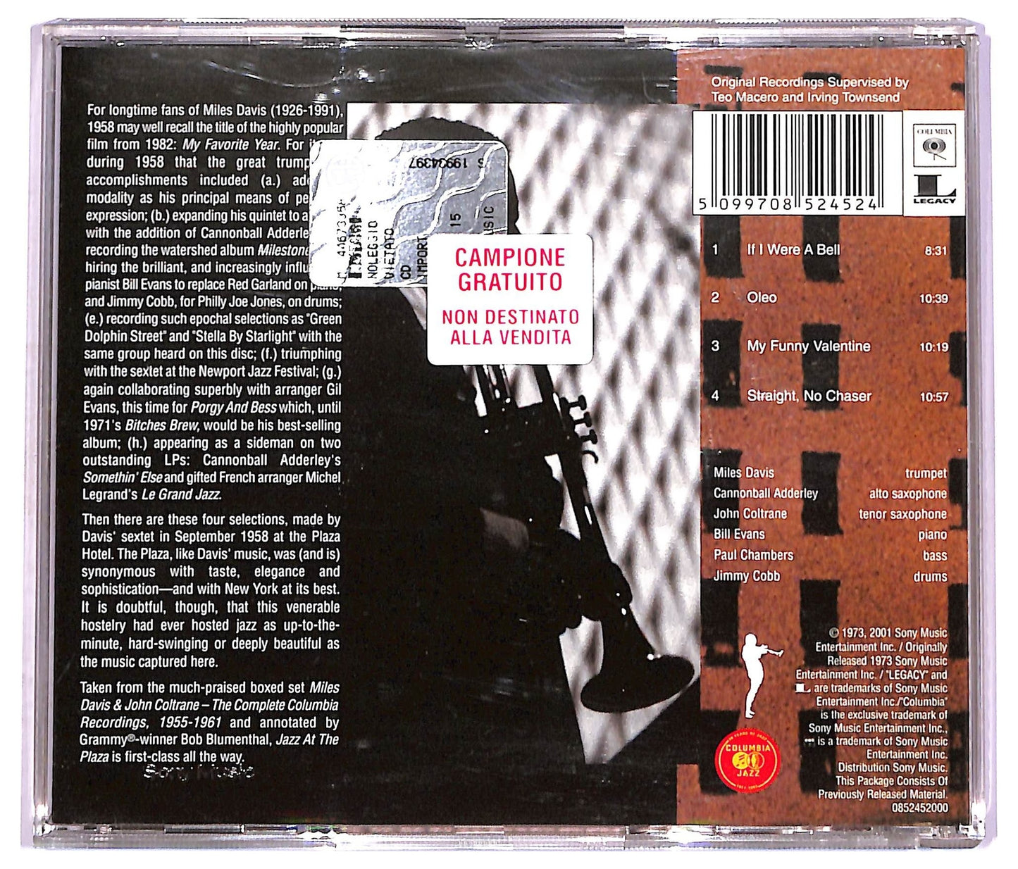 EBOND The Miles Davis Sextet - Jazz At The Plaza Vol. I CD CD074113