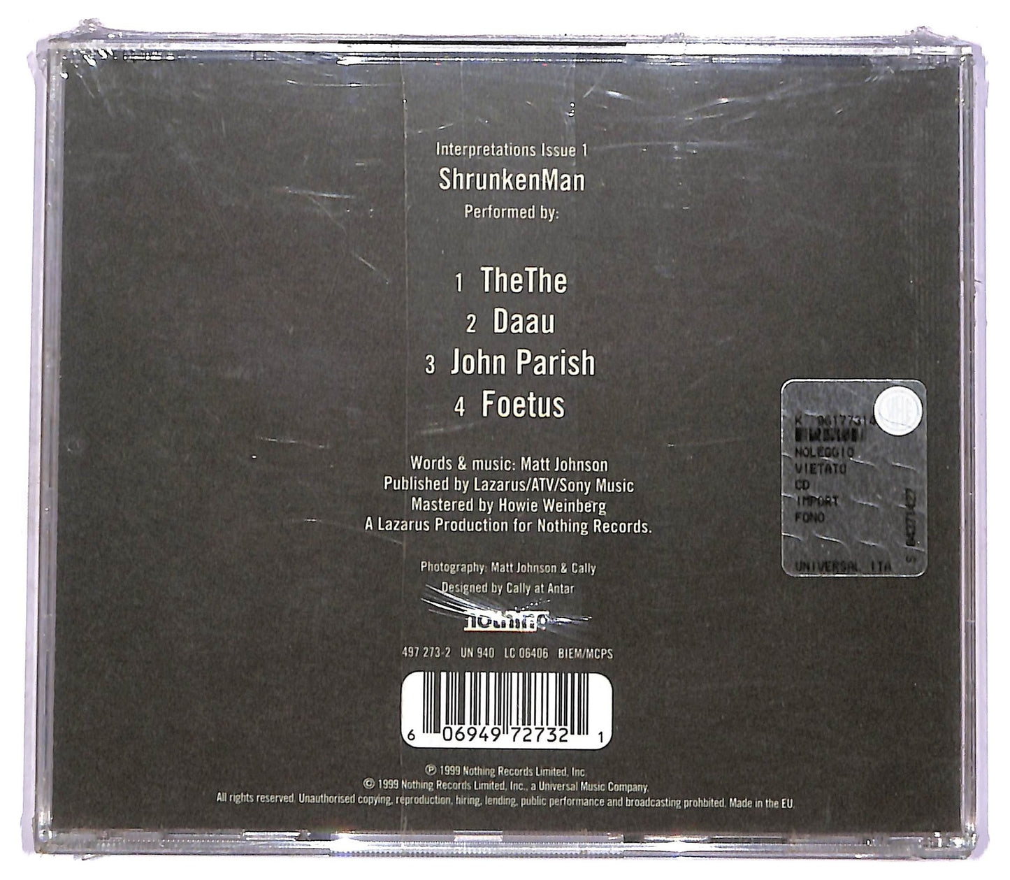 EBOND TheThe - Interpretations, Issue 1: ShrunkenMan CD CD074139