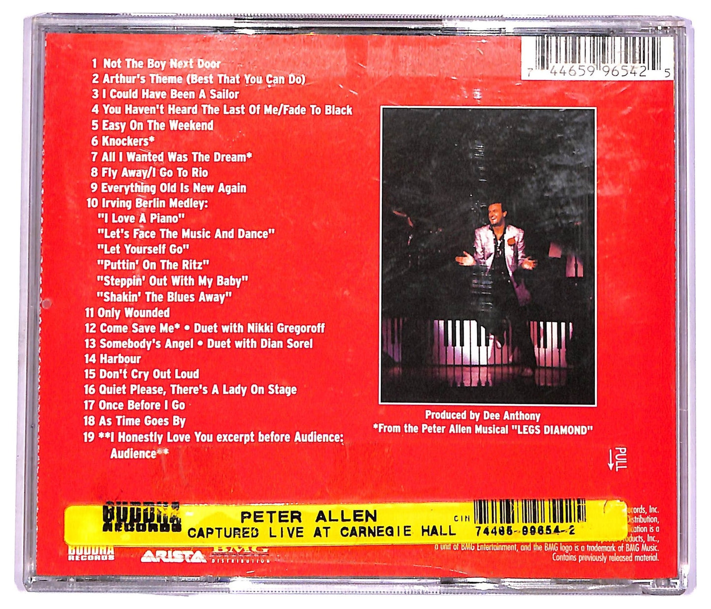 EBOND Peter Allen - Captured Live At Carnegie Hall CD CD074237