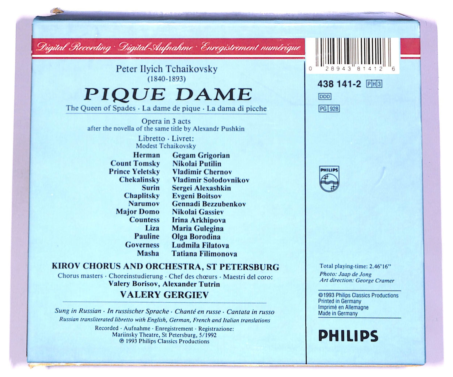 EBOND Tchaikovsky - Pique Dame CD CD074242