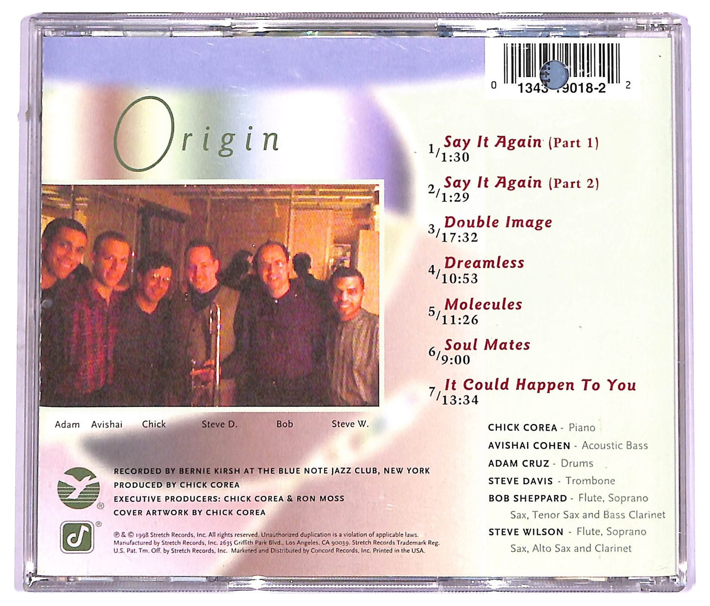 EBOND Chick Corea And Origin - Live At The Blue Note CD CD074244