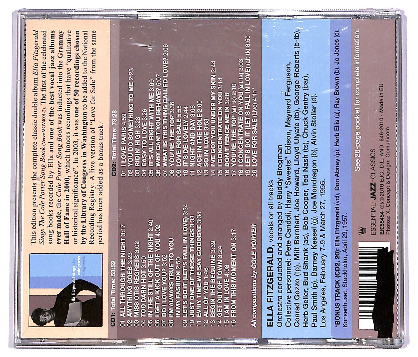 EBOND Ella Fitzgerald - Ella Fitzgerald Sings The Cole Porter Song Book CD CD074312