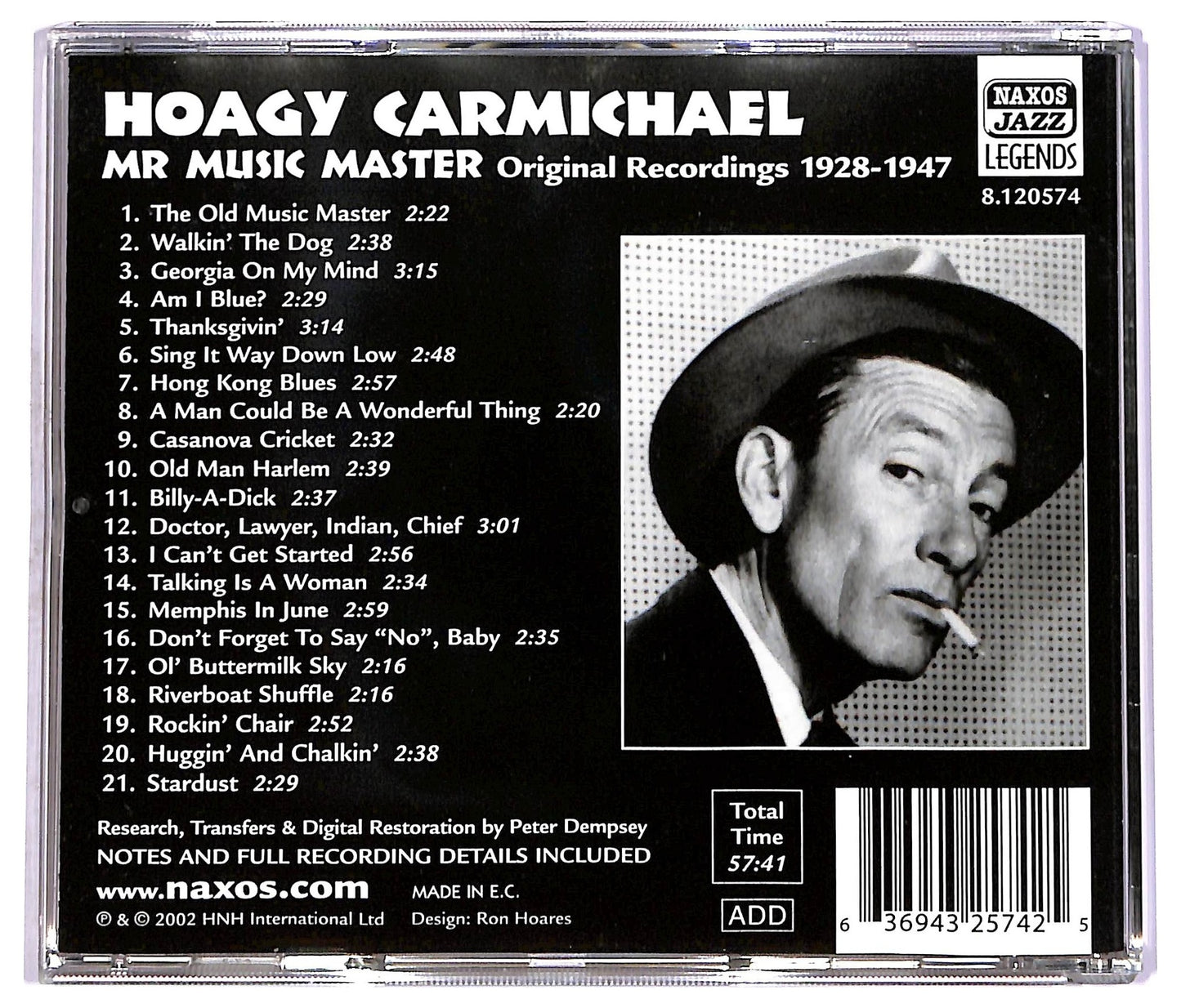 EBOND Hoagy Carmichael - Mr. Music Master. Original Recordings 1928-1947 CD CD074315