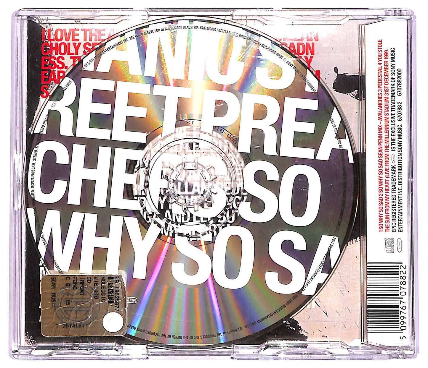 EBOND Manic Street Preachers - So Why So Sad CD CD074418