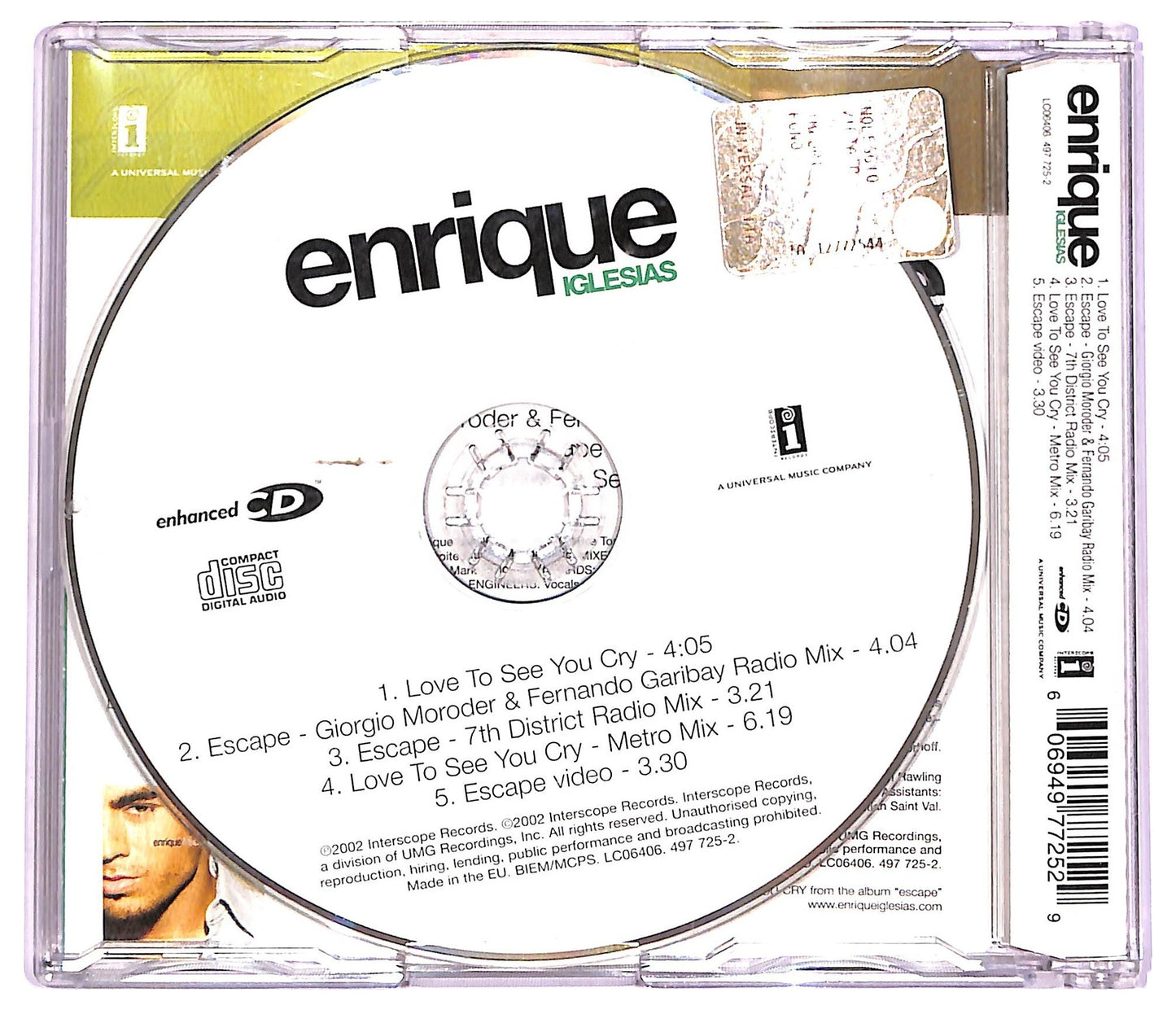 EBOND Enrique Iglesias - Love To See You Cry CD CD074449