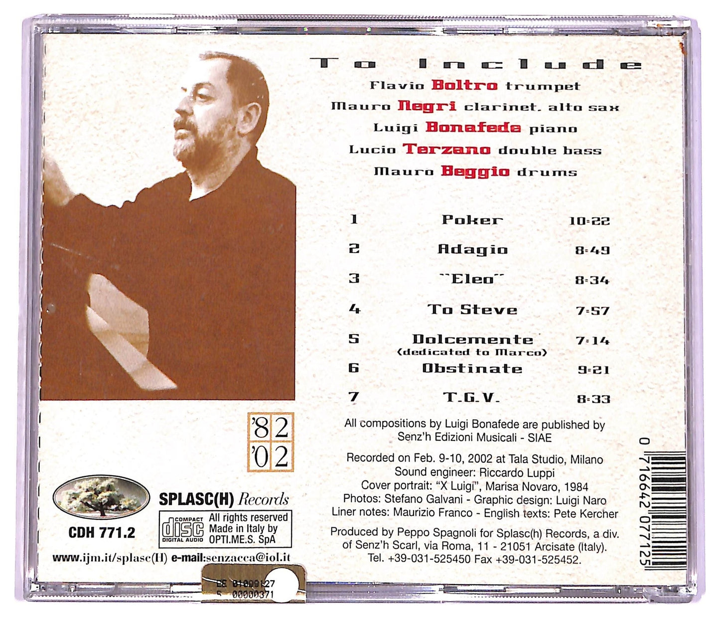 EBOND Luigi Bonafede - To Include CD CD074517