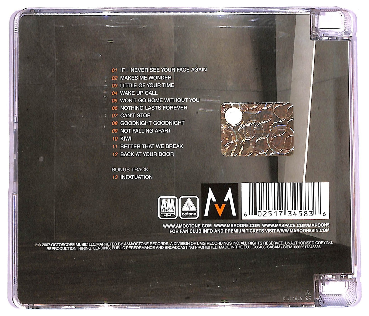 EBOND Maroon 5 - It Won't Be Soon Before Long CD CD074615