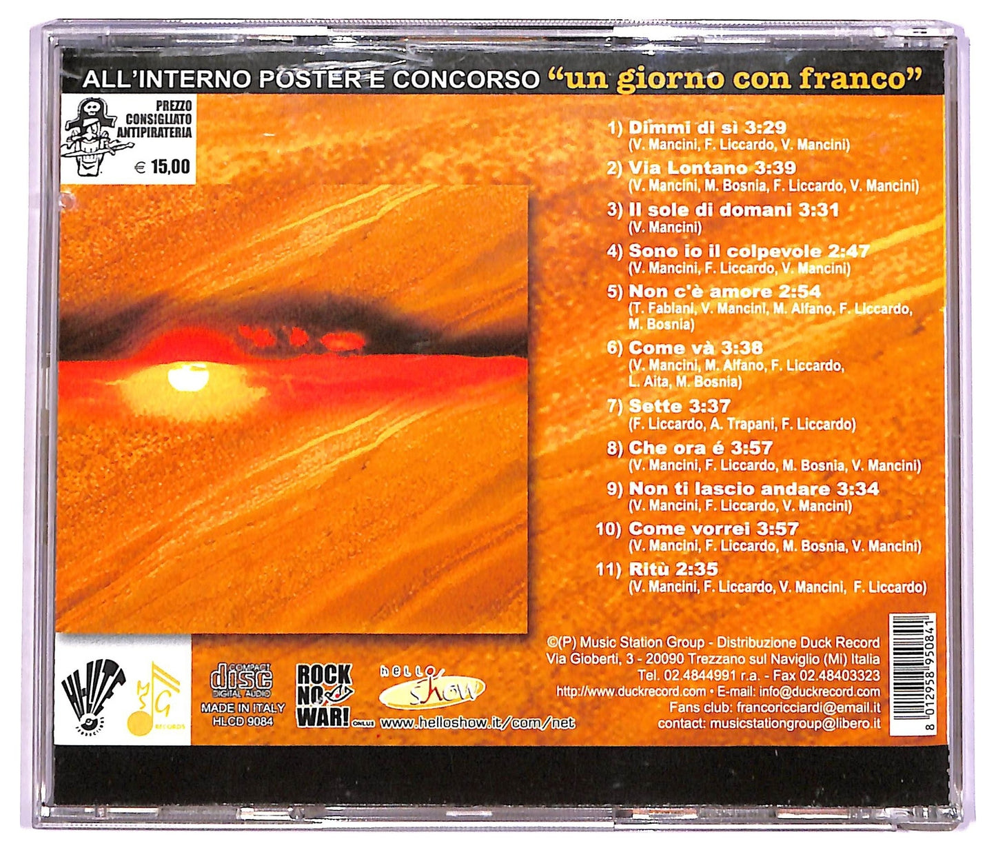 EBOND Franco Ricciardi - Il Sole Di Domani CD CD074616