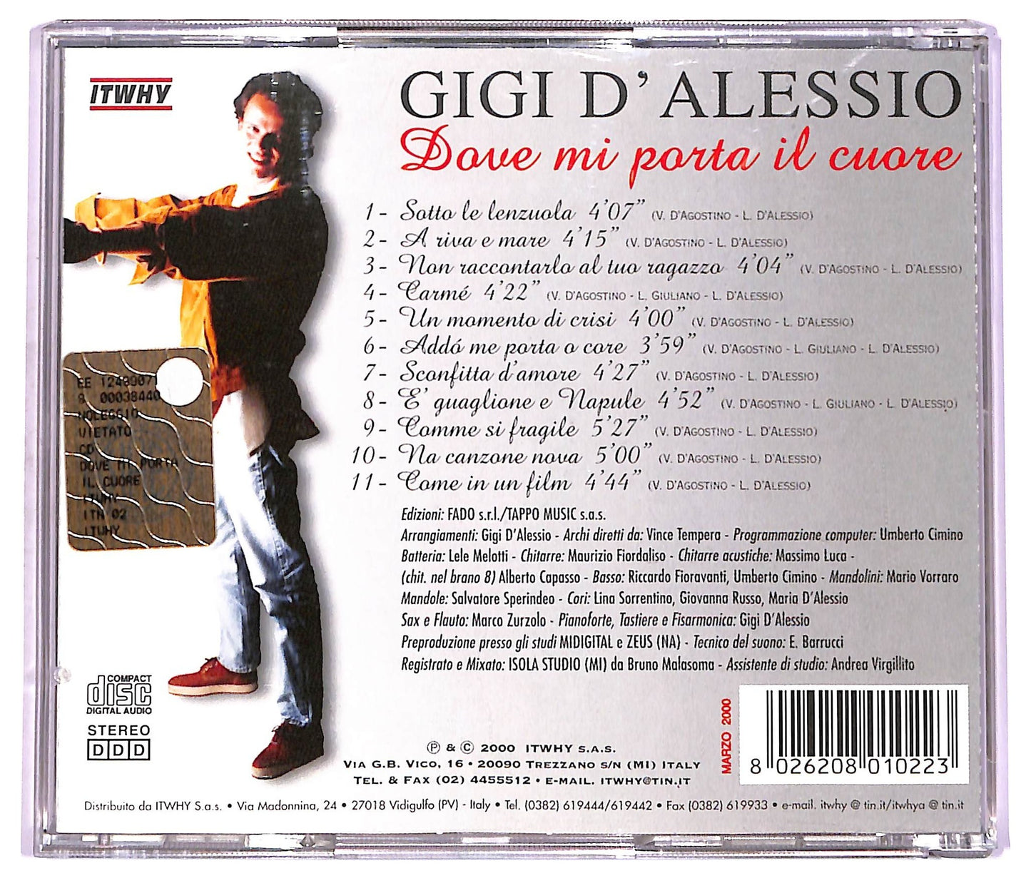 EBOND Gigi D'Alessio - Dove Mi Porta Il Cuore CD CD074663