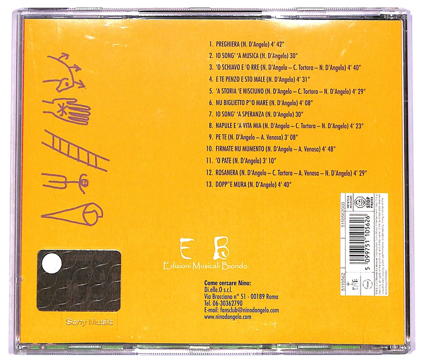 EBOND Nino D'Angelo - 'O Schiavo E 'O Rre CD CD074703