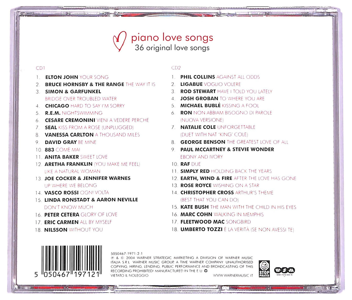 EBOND Various - Piano Love Songs CD CD074704