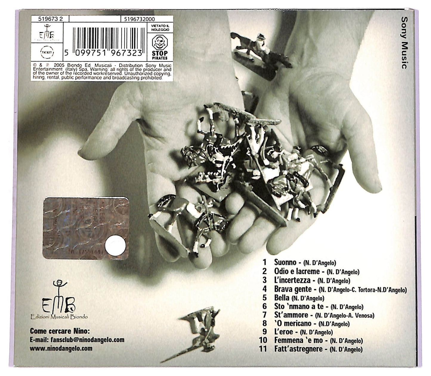 EBOND Nino D'Angelo - Il Ragu Con la Guerra CD CD074721