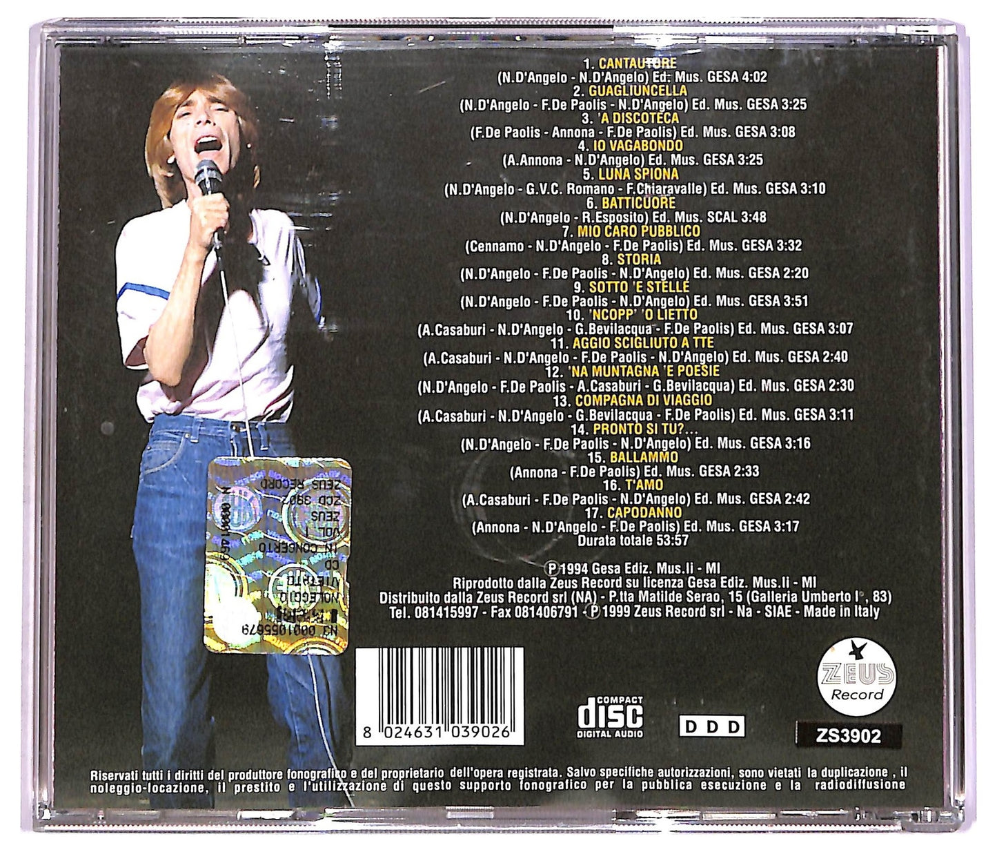 EBOND Nino d' Angelo - in concerto vol. uno CD CD074731