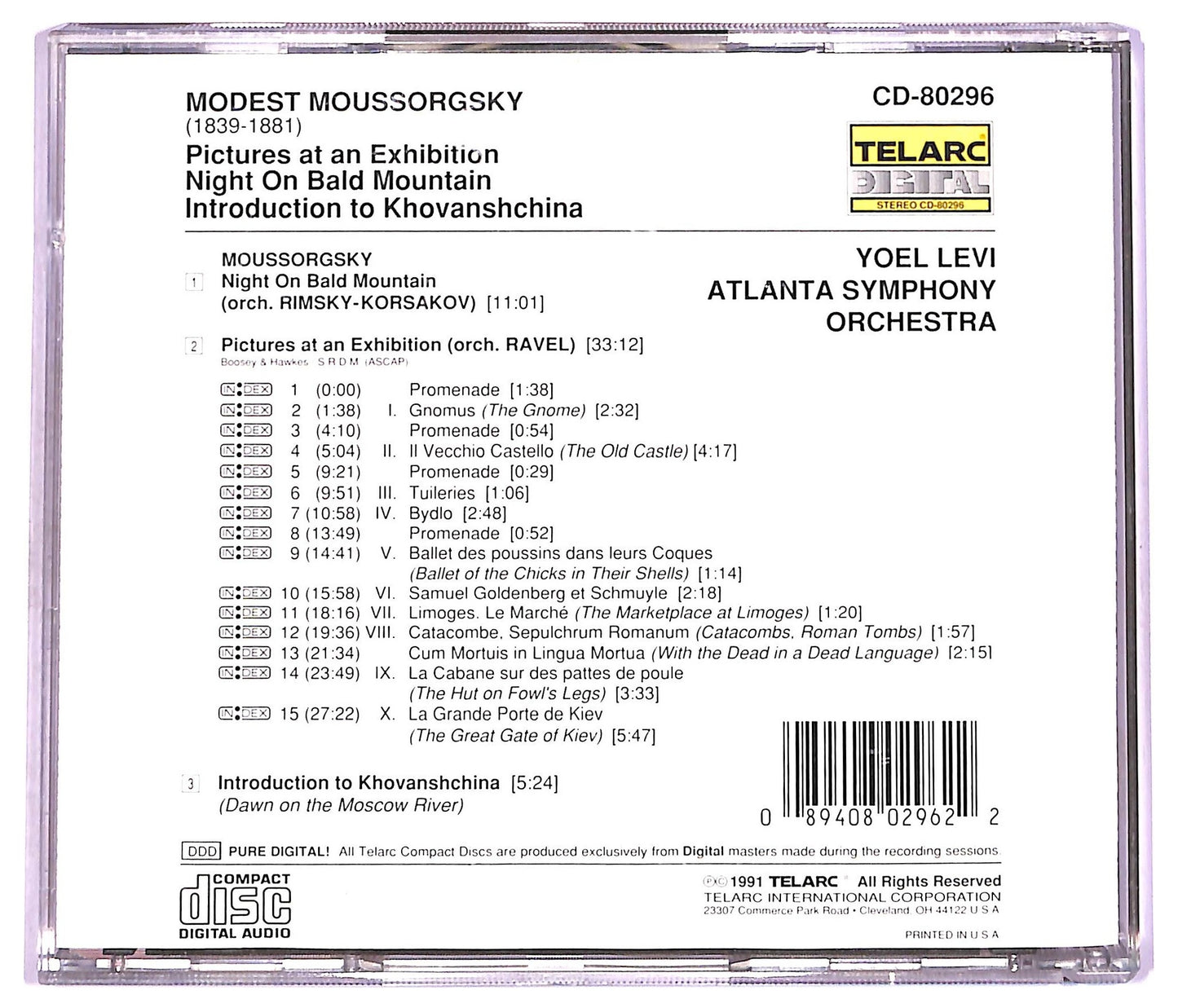 EBOND Modest Moussorgsky - Pictures At An Exhibition CD CD074837