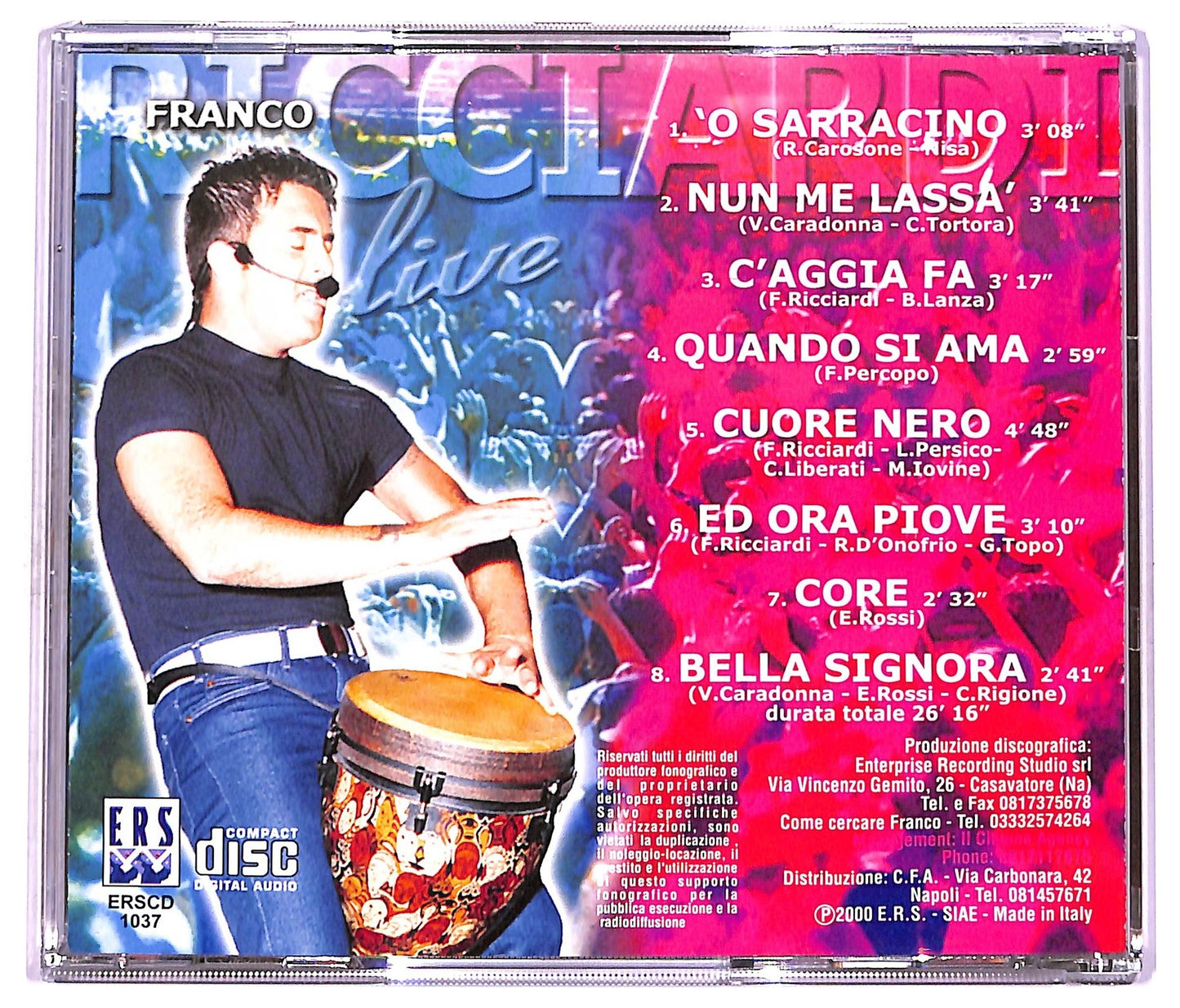 EBOND Franco Ricciardi - Live CD CD074935