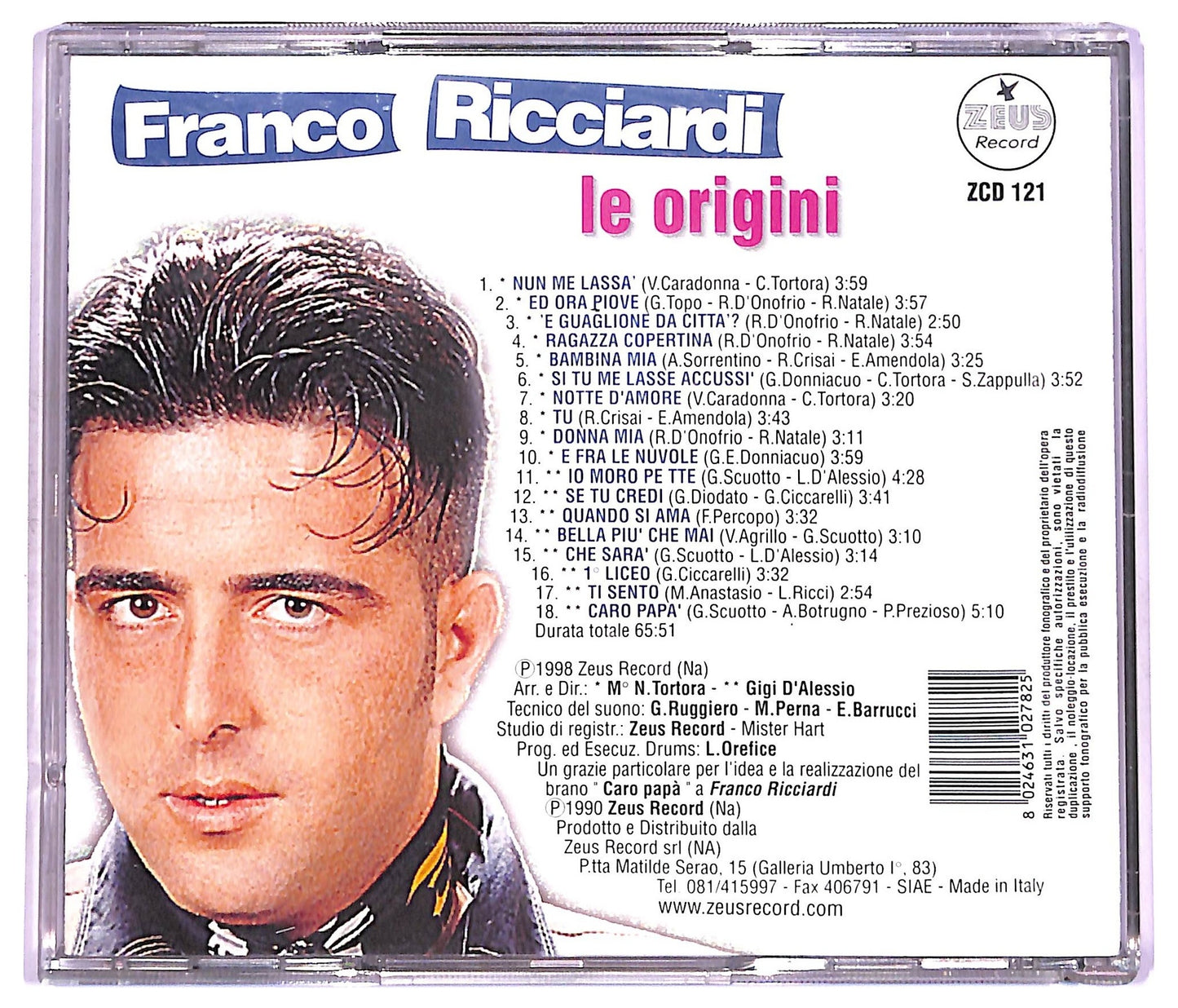 EBOND Franco Ricciardi - Le Origini CD CD074936