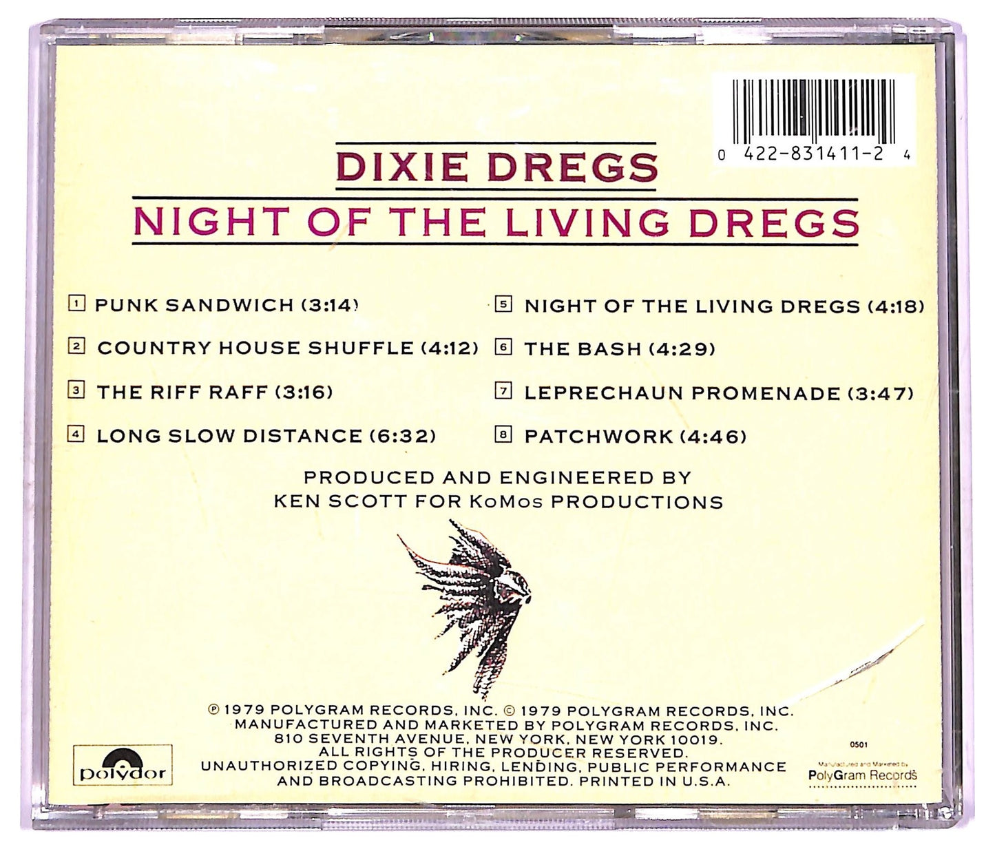 EBOND Dixie Dregs - Night Of The Living Dregs CD CD074953